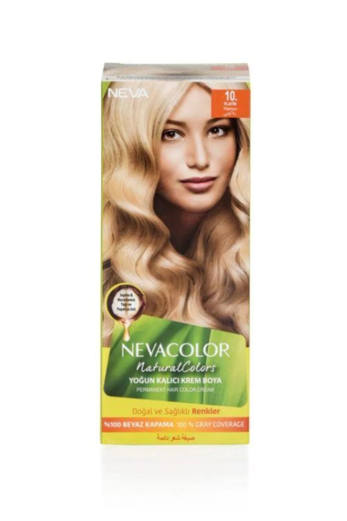 Neva Color Natural 10 Platin - Kalıcı Krem Saç Boyası