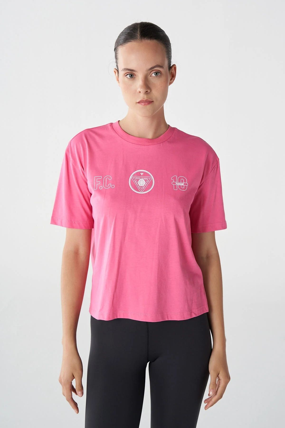 hummel Hmlt-ic icona Boxy Unity T-Shirt Kadın  Tshirt - Bisiklet