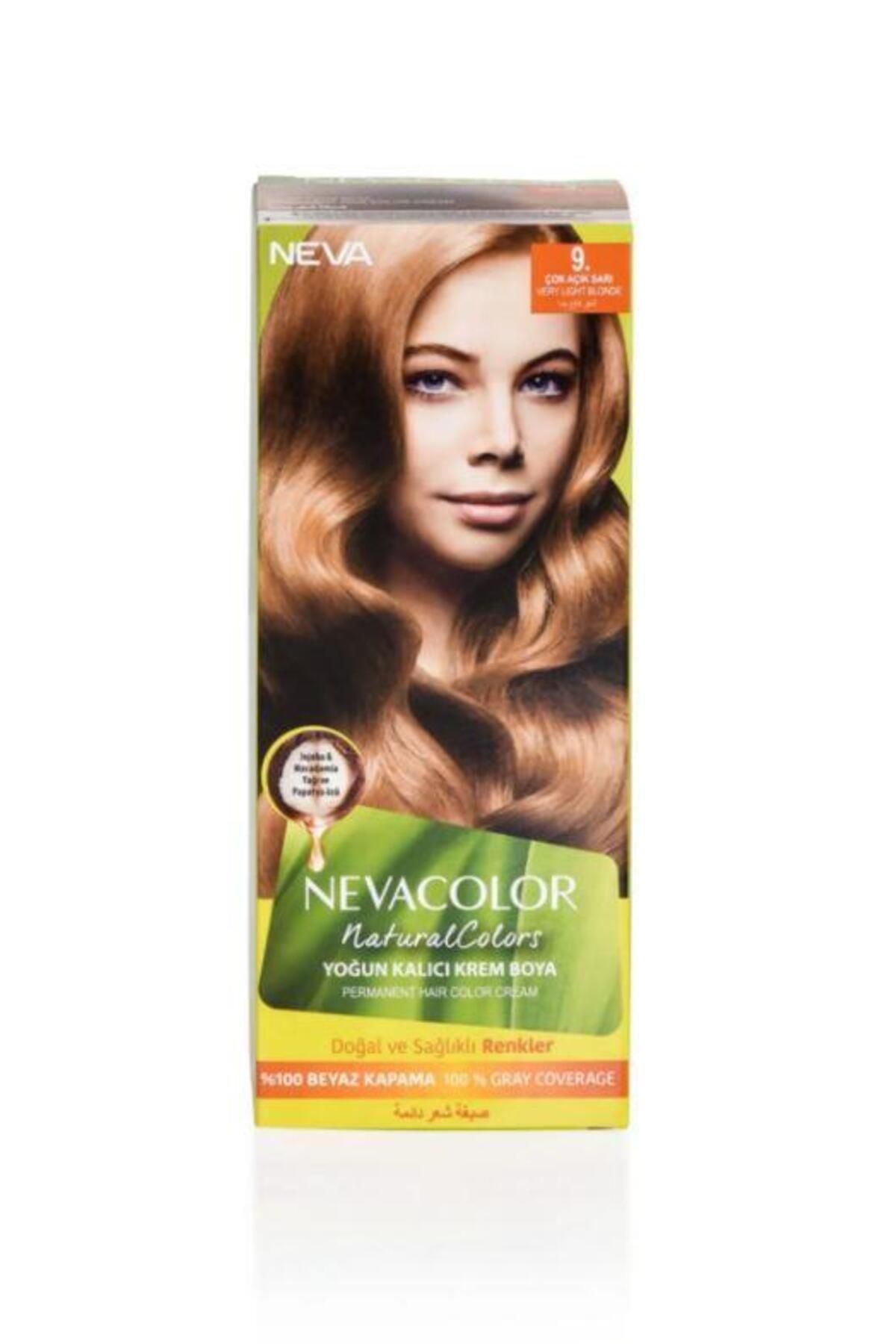Neva Color Natural Saç Boyası Seti 9 Çok Açık Sarı