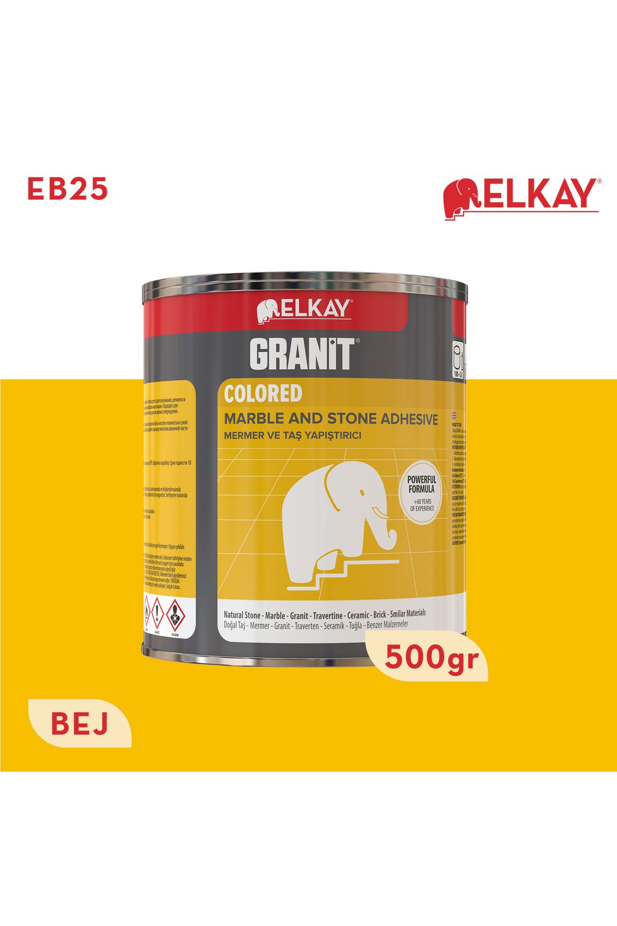 Elkay Eb25 Granit Mermer Ve Taş Yapıştırıcı Bej 500 gr
