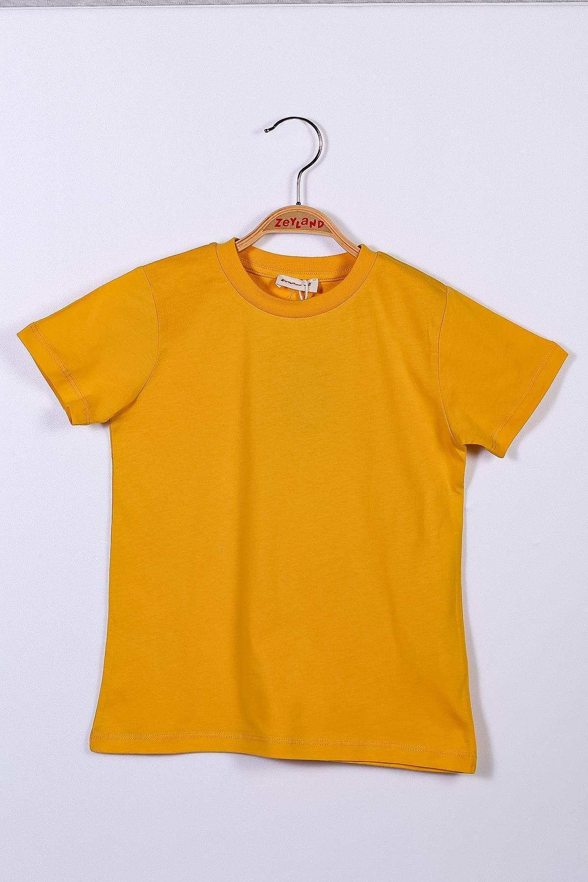 Zeyland Sarı Unisex Bebek Basic T-shirt (9ay-4yaş)
