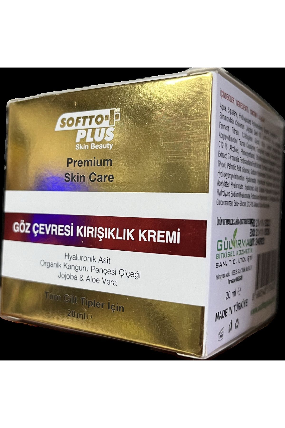 Softto Plus Göz çevresi Kırışıklık Kremi 20 ML