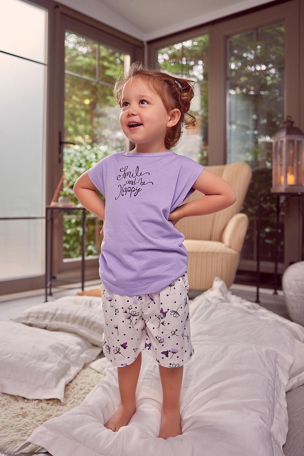 Zeyland Kız Çocuk Kısa Kollu Pijama Takımı