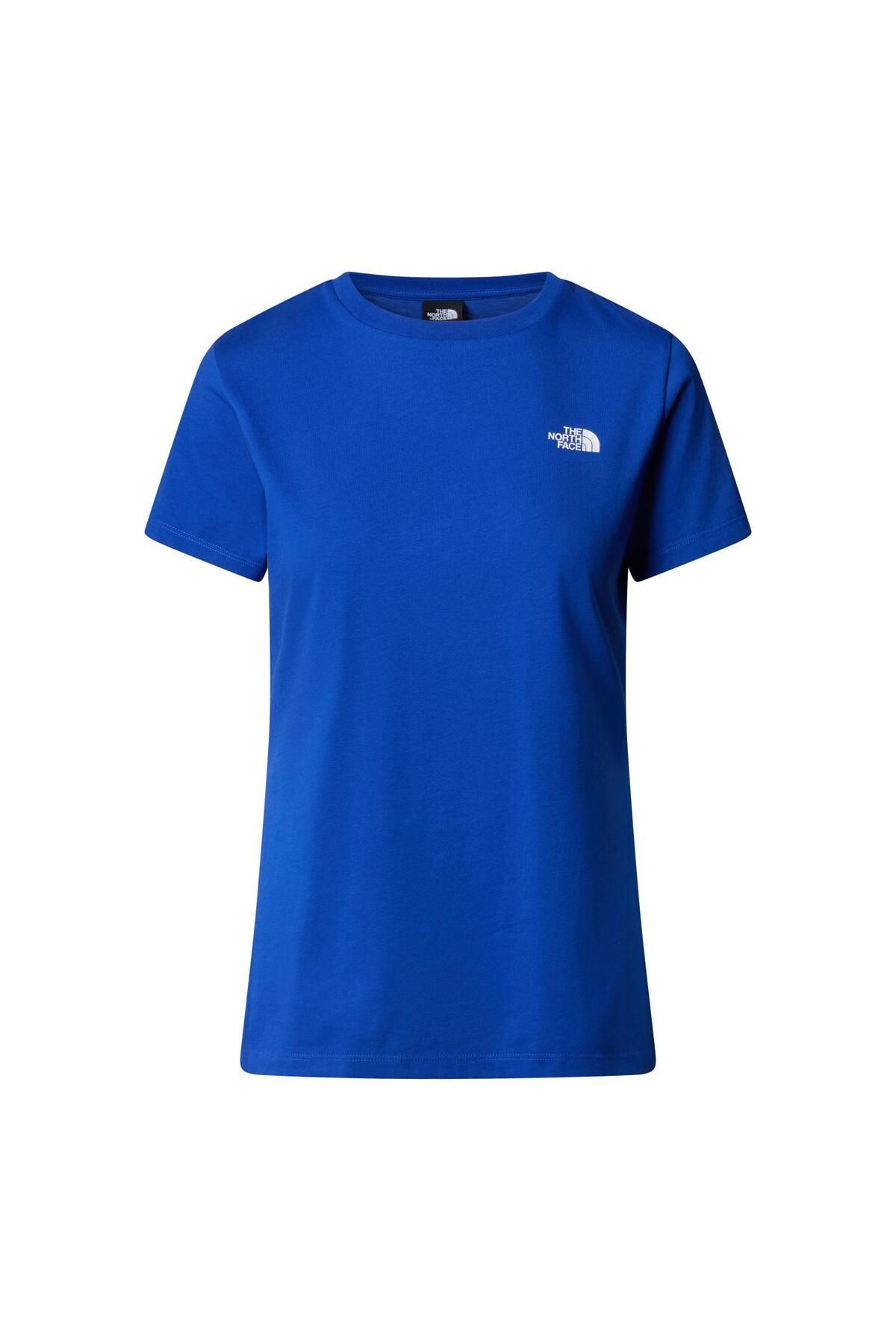 The North Face W S/S SIMPLE DOME SLIM TEE  T-Shirt NF0A87NHCZ61 Mavi-M