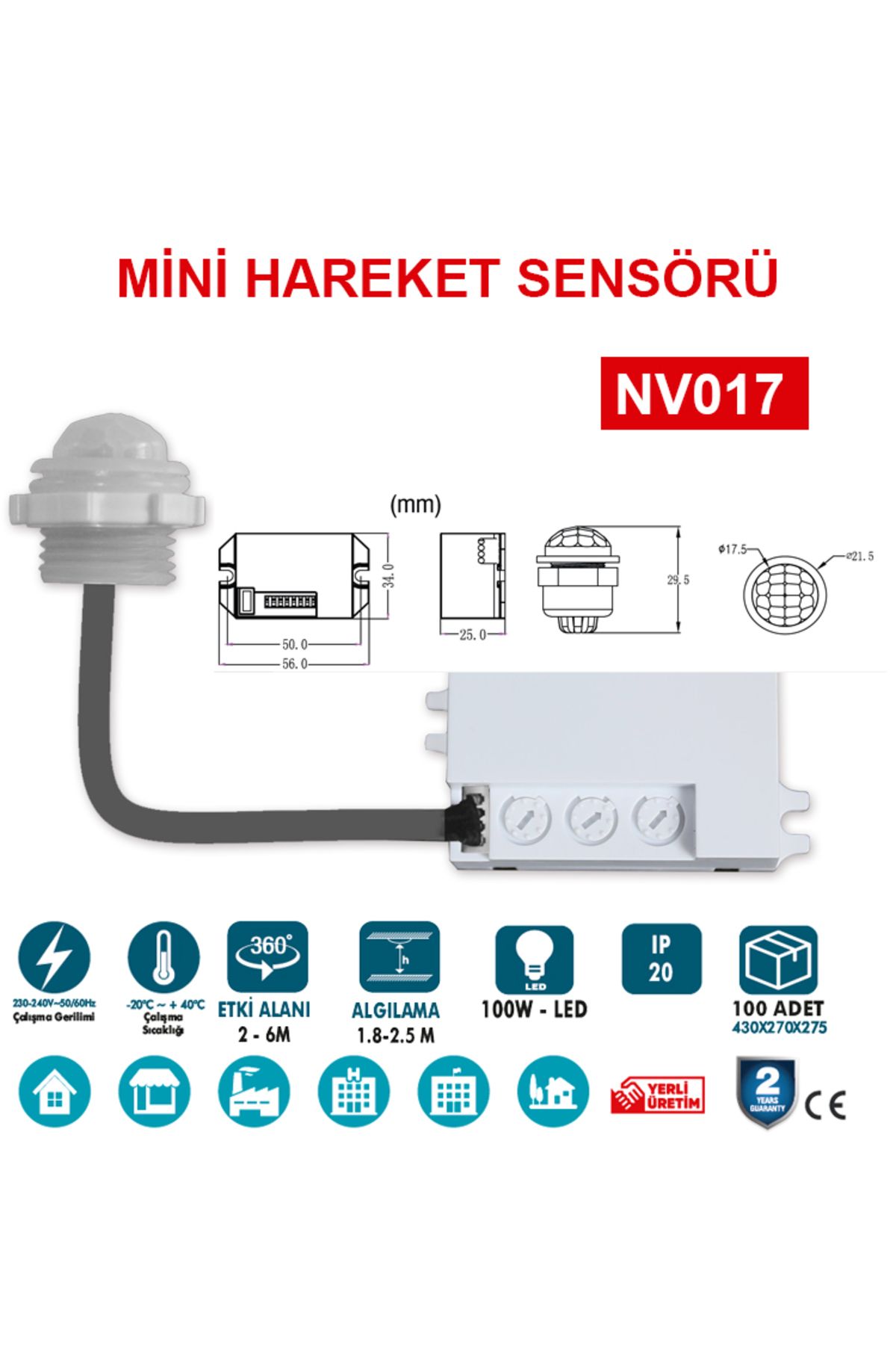 Novo Mini Hareket Sensörü (NV017)