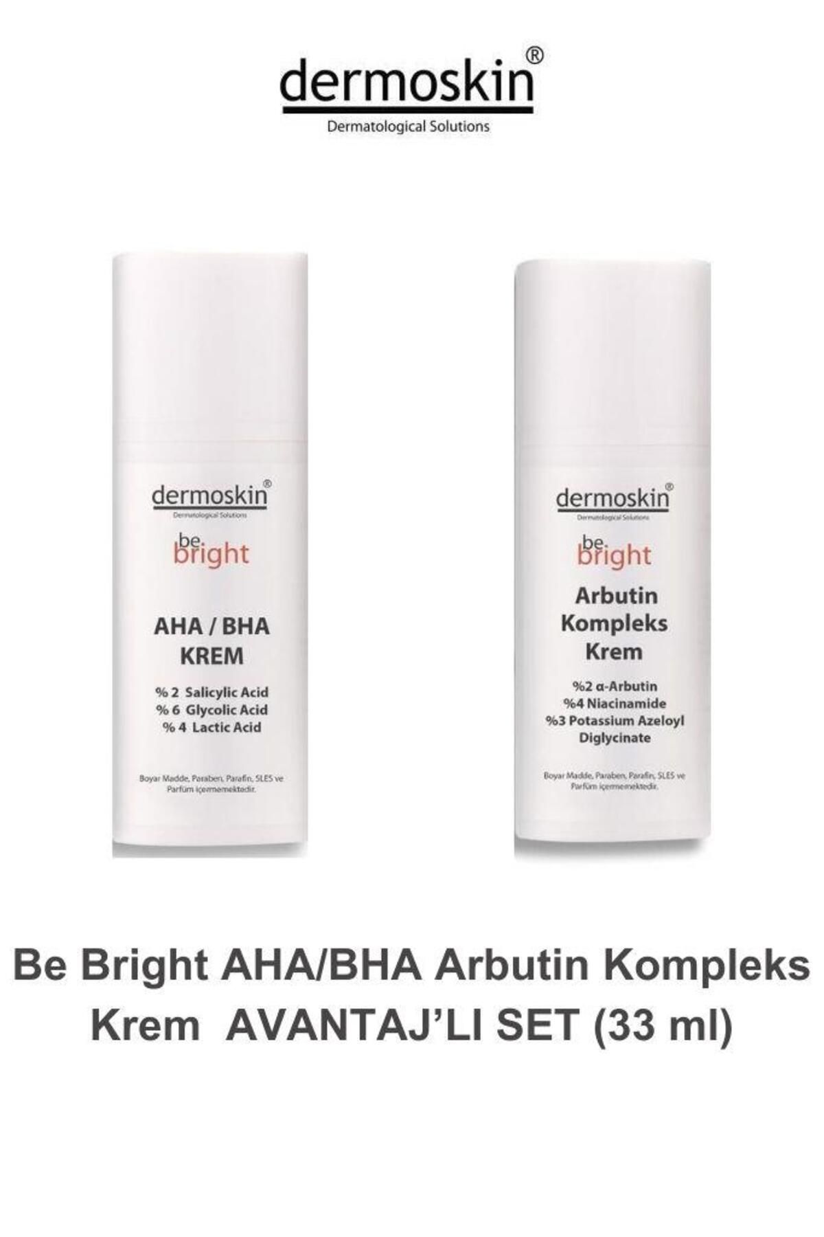 Dermoskin Be Bright Arbutin Kompleks Cream & AHA/BHA Cream 33 ml