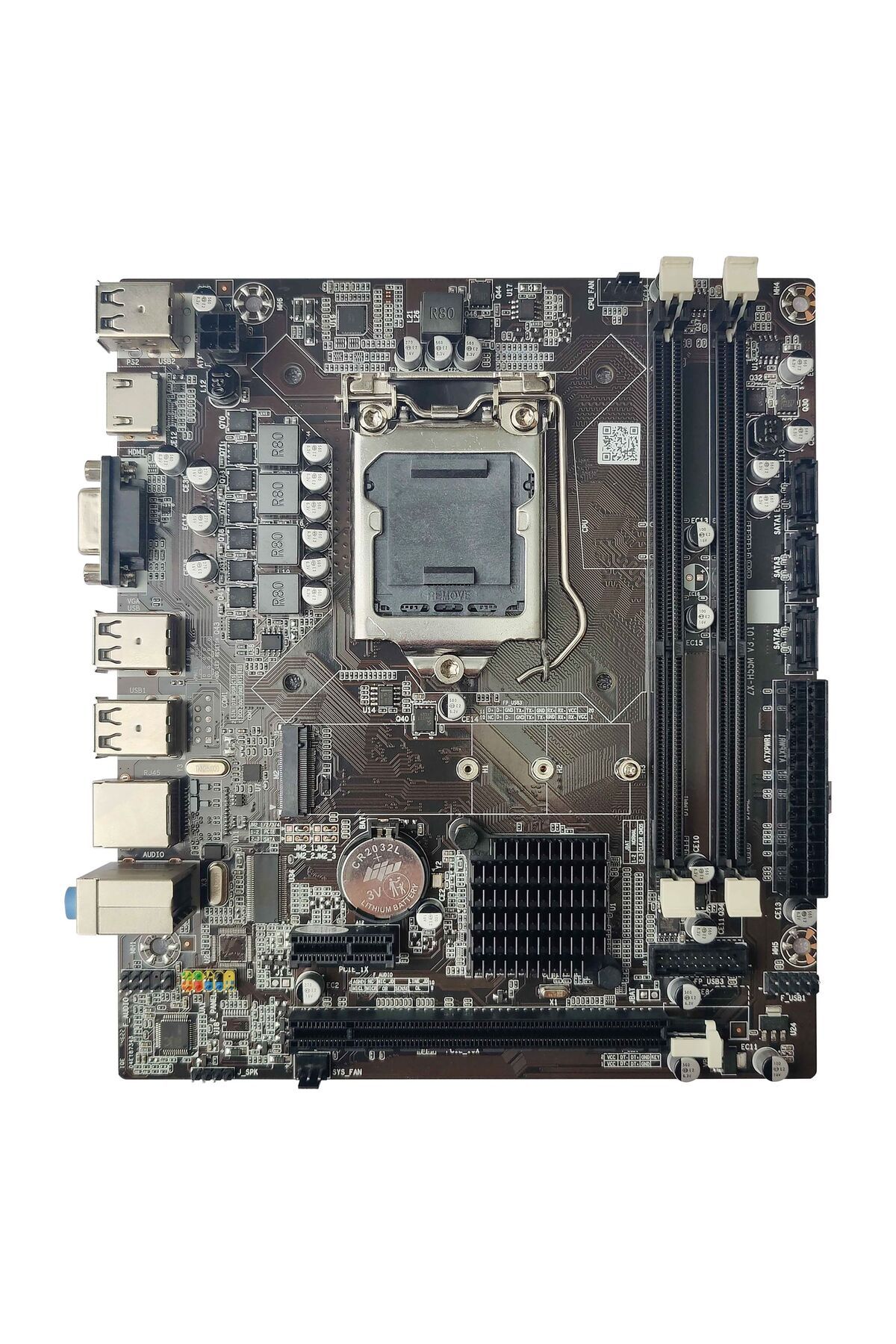 XASER Intel H55 LGA1156 DDR3 1333 Mhz VGA HDMI M.2 Anakart (Kutusuz)