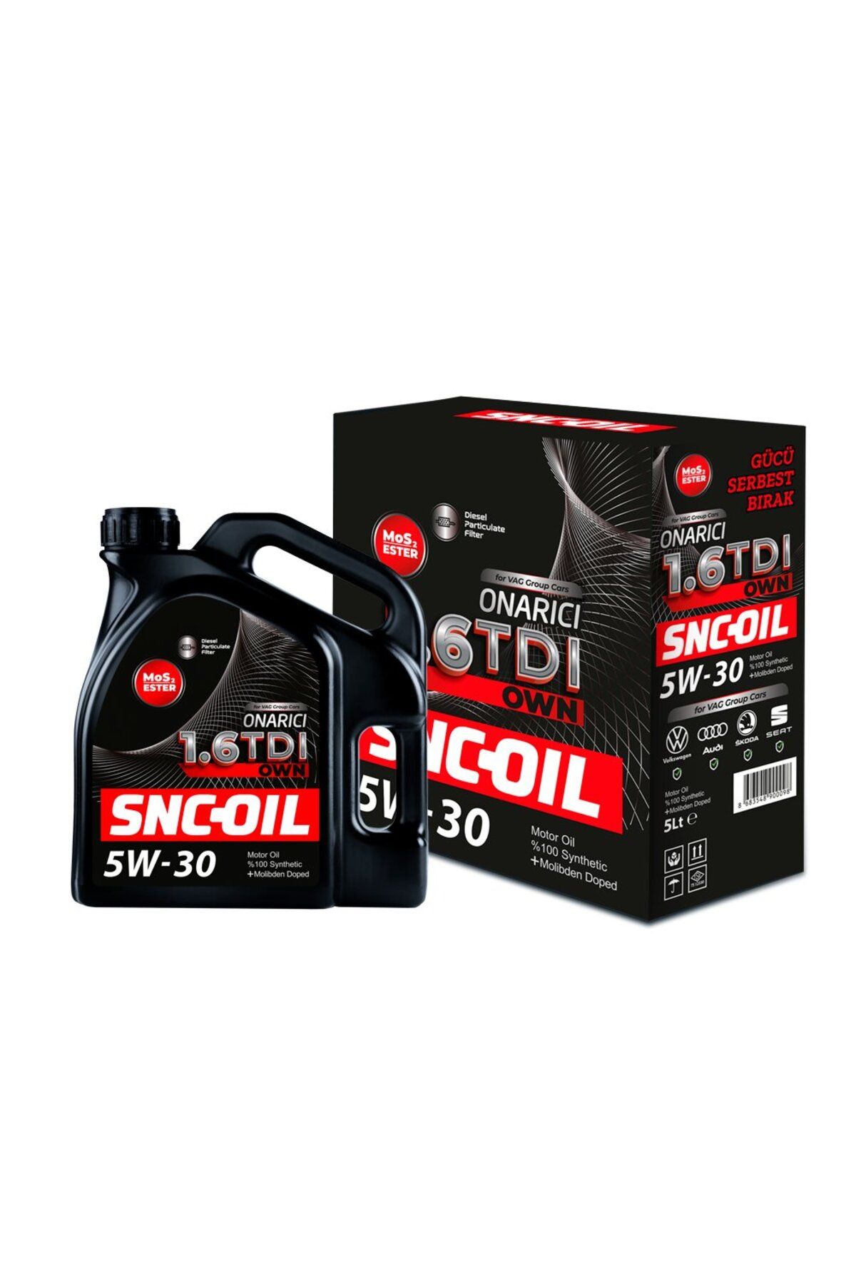 snc ICON GROUP - SNC OIL 1.6 TDI OWN ONARICI MOTOR YAĞI 5 LT