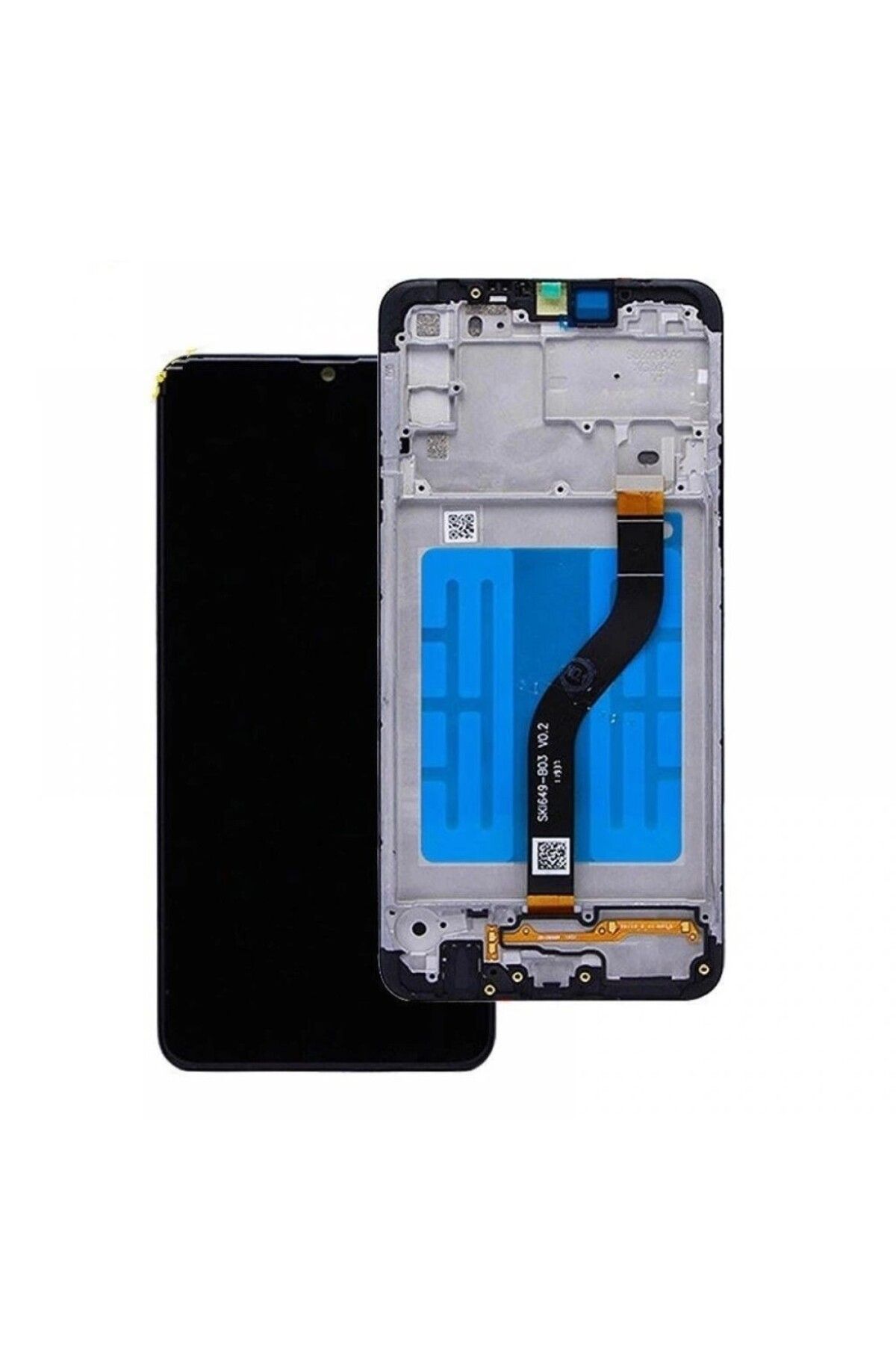 Samsung A20S Dokunmatik Ekran Çıtalı Servis (Siyah)