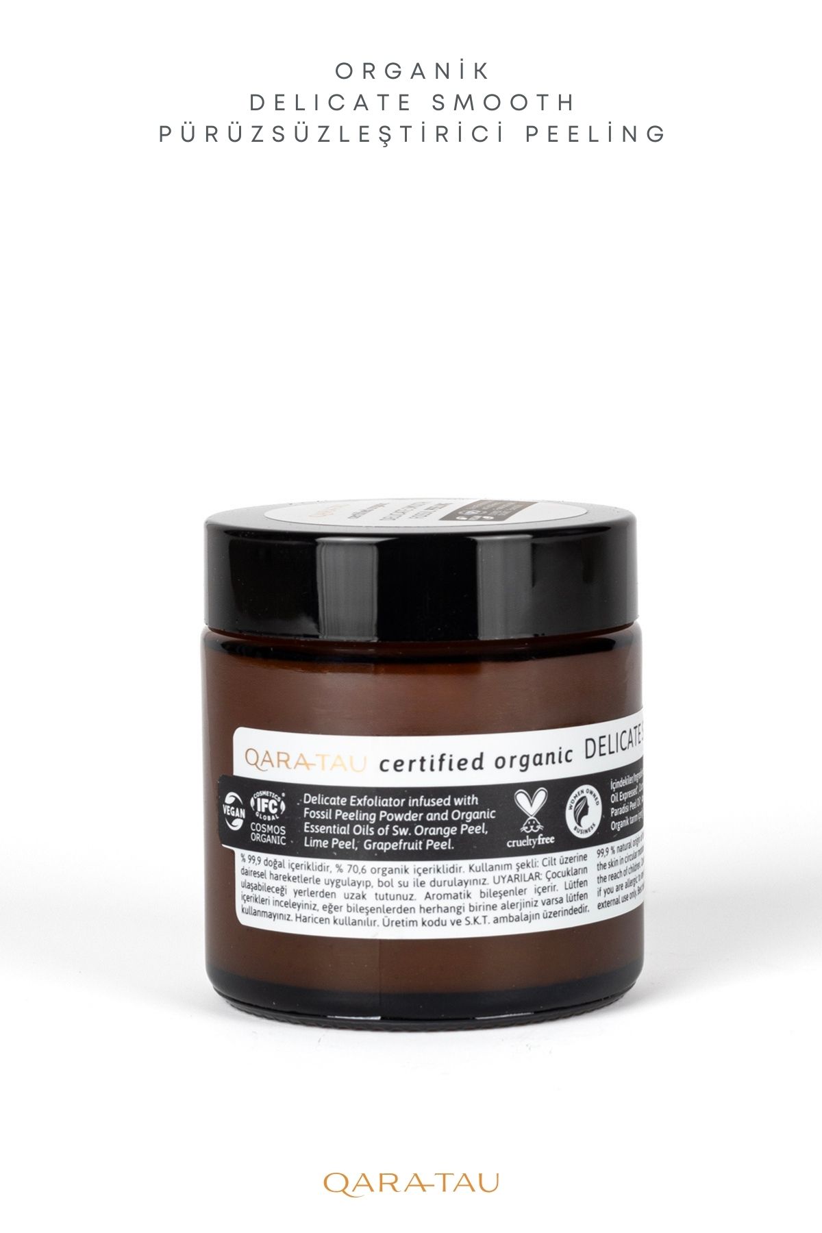 qaratau Organik Delicate Smooth Pürüzsüzleştirici Peeling 100ml