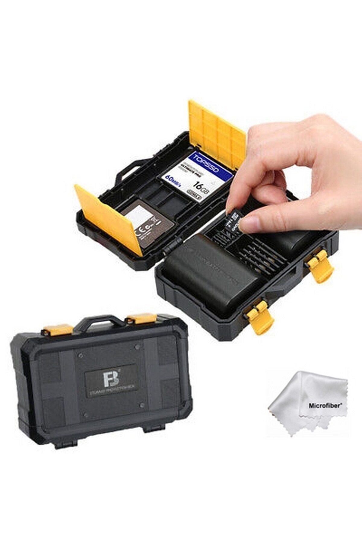 Tianya DSLR ve Aynasız için Batarya ve Hafıza Kartı Kutusu Card Box Canon Nikon Sony Fujifilm Olympus