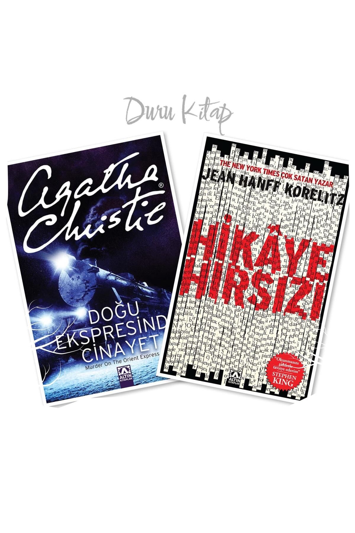 Altın Kitaplar Doğu Ekspresinde Cinayet - Agatha Christie & Hikaye Hırsızı - Jean Hanff Korelitz CAPRİCE PEN HEDİYE