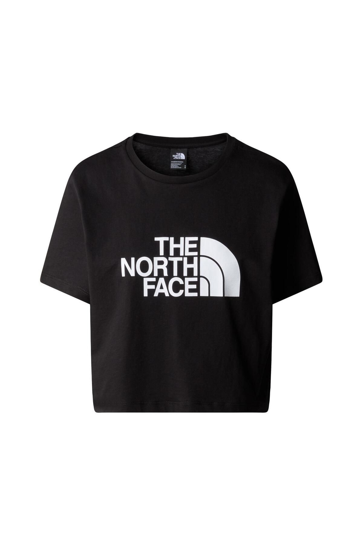 The North Face W S/S CROPPED EASY TEE  T-Shirt NF0A87NAJK31 Siyah-XL