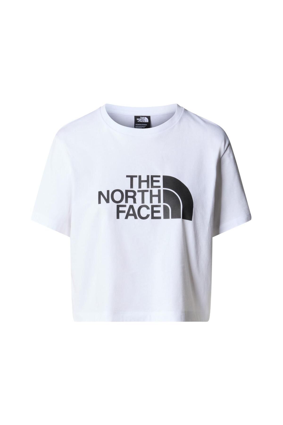 The North Face W S/S CROPPED EASY TEE  T-Shirt NF0A87NAFN41 Beyaz-M