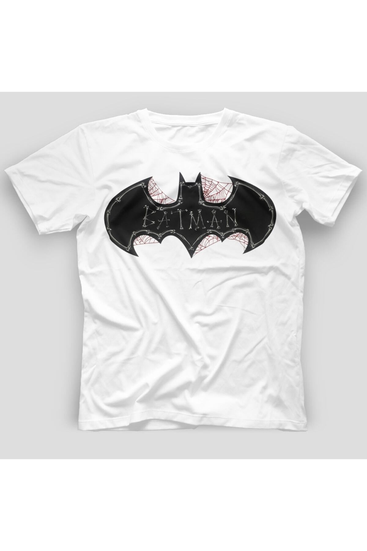 Batman Tasarım Beyaz Oversıze Tshırt