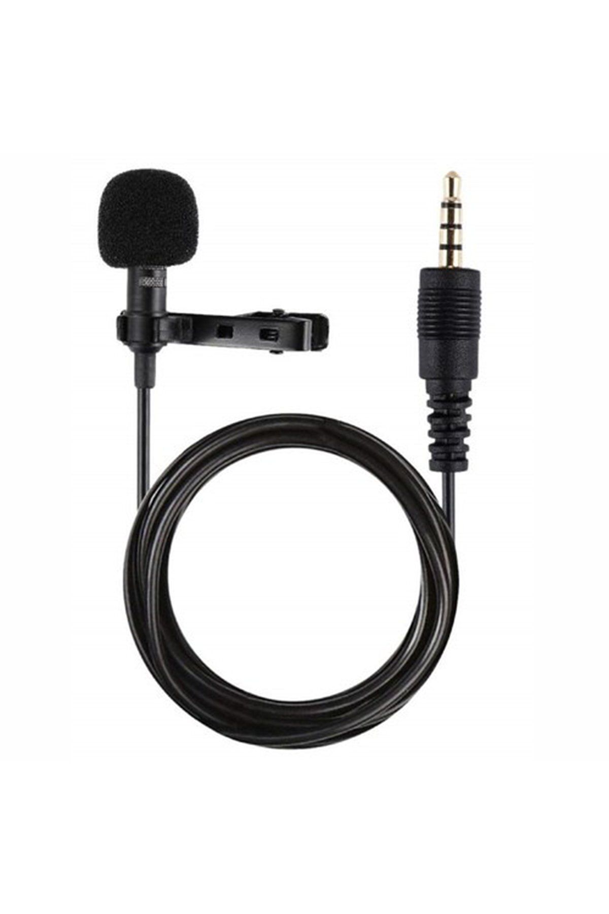 NewFace 3.5mm Jak 1.5 Metre Kulaklık Bağlayıcılı Mikrofon - Siyah 360110