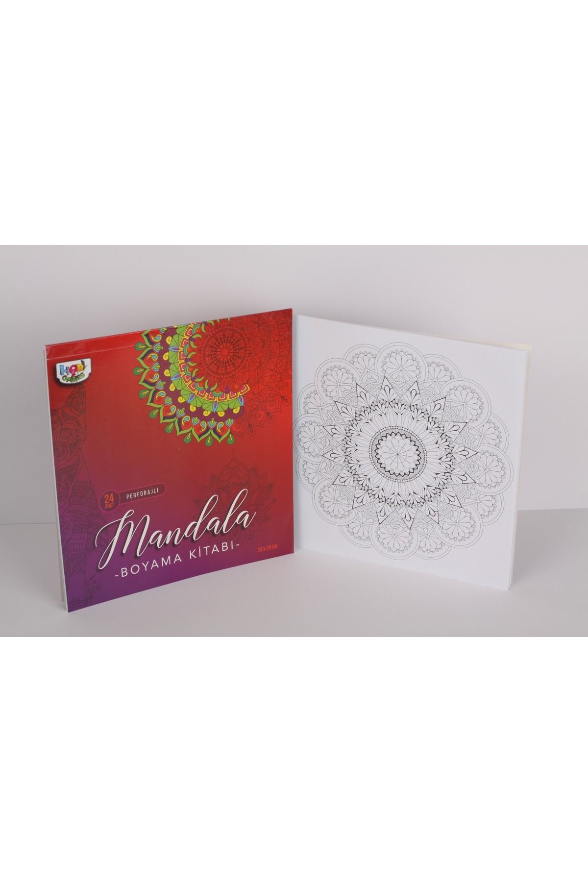 printkonsept Mandala, Çek Kopar (PERFORAJLI) Zor Desenler Büyükler Için Boyama Kitabı, Mandala Boyama Kitabı