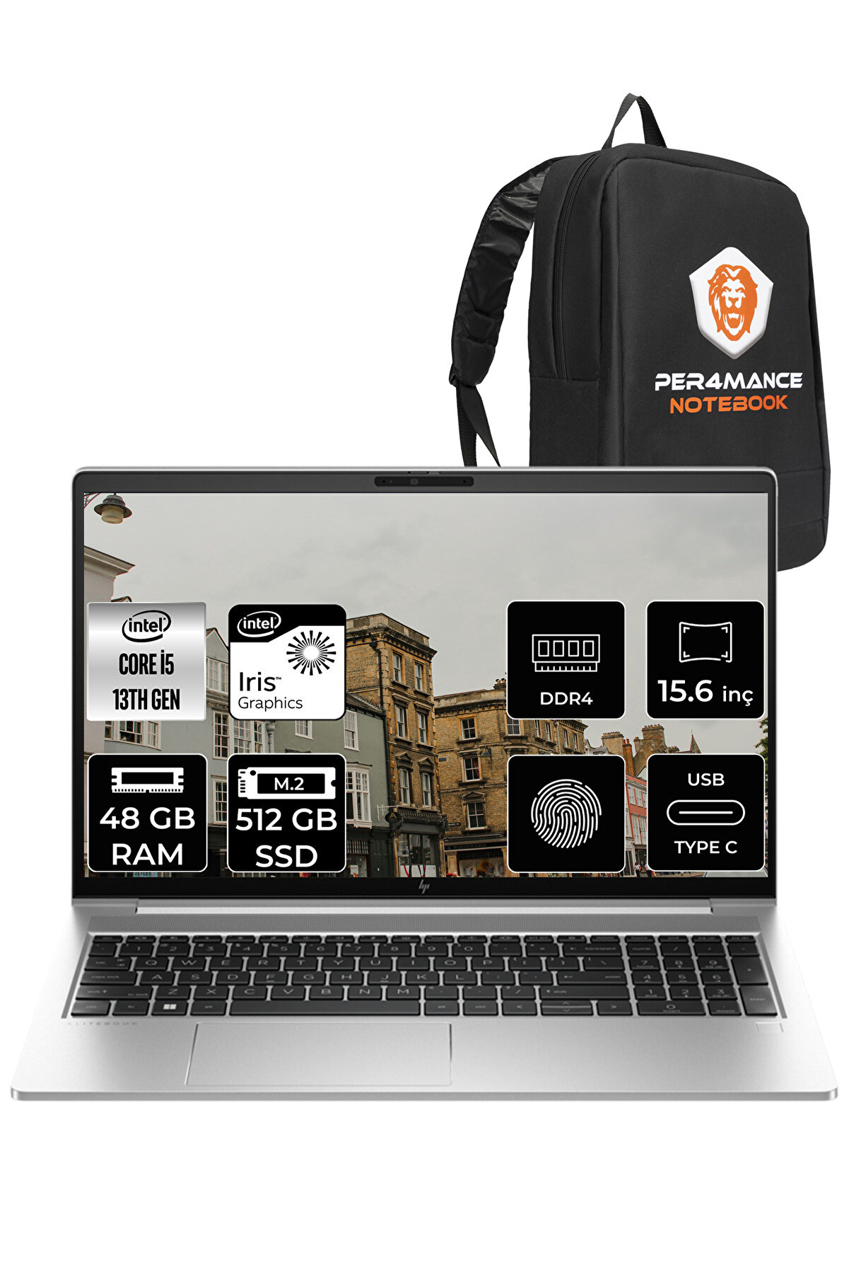 Elitbook 650 G10 i5 1335U 48GB RAM 512GB SSD 15.6'' FHD FDOS 725N9EA _28 PER4 ÇANTA