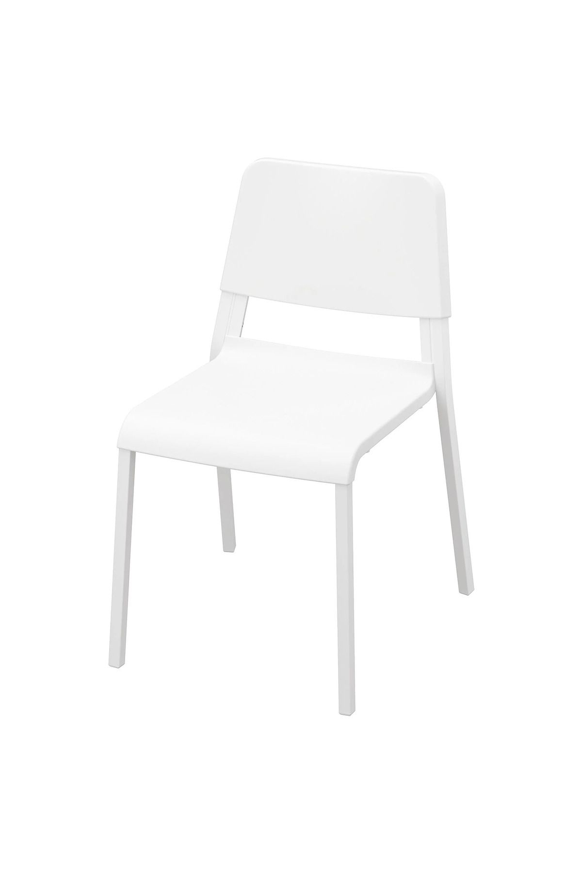 IKEA Kumaş yok beyaz plastik sandalye akdenizshop 47 x 78 x 41 1 Yıl Beyaz Sandalye Modern Plastik 1
