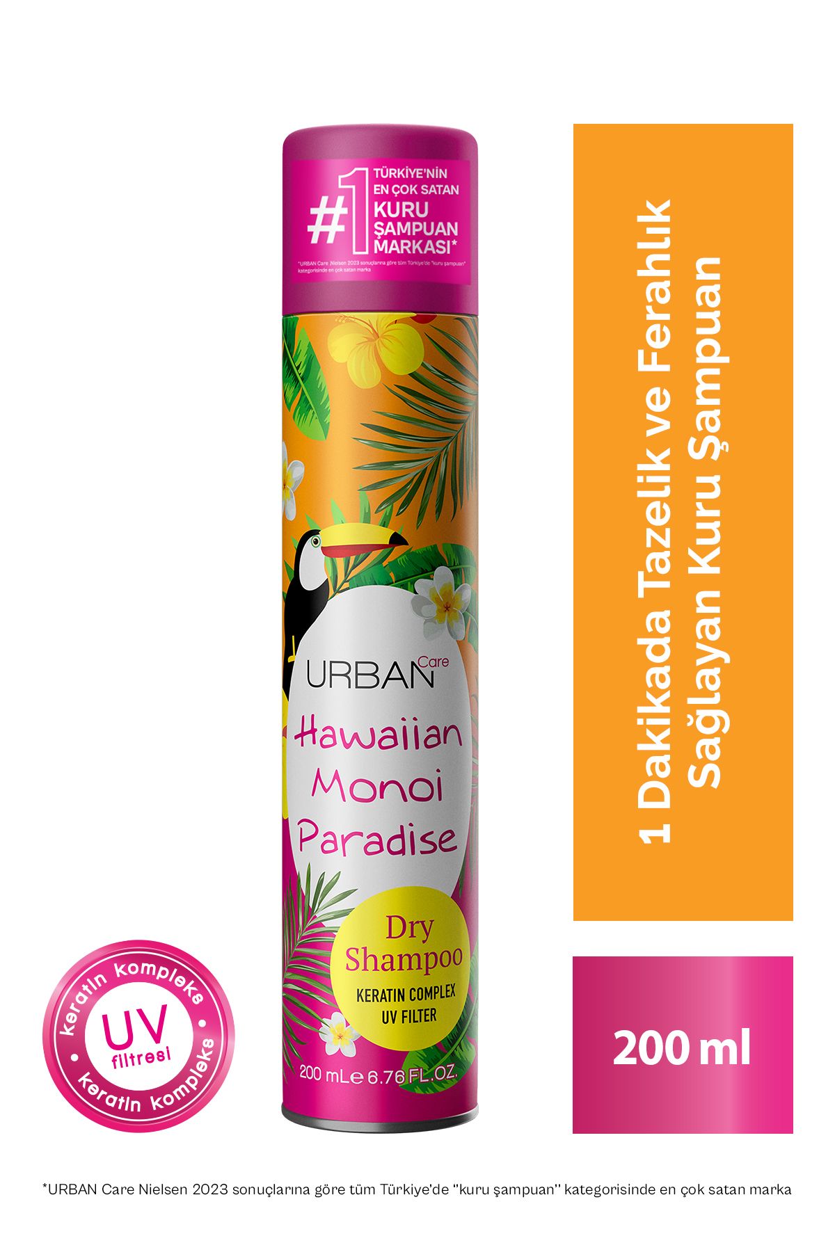 Urban Care Hawaiian Monoi Paradise Kuru Şampuan 200 ml-vegan