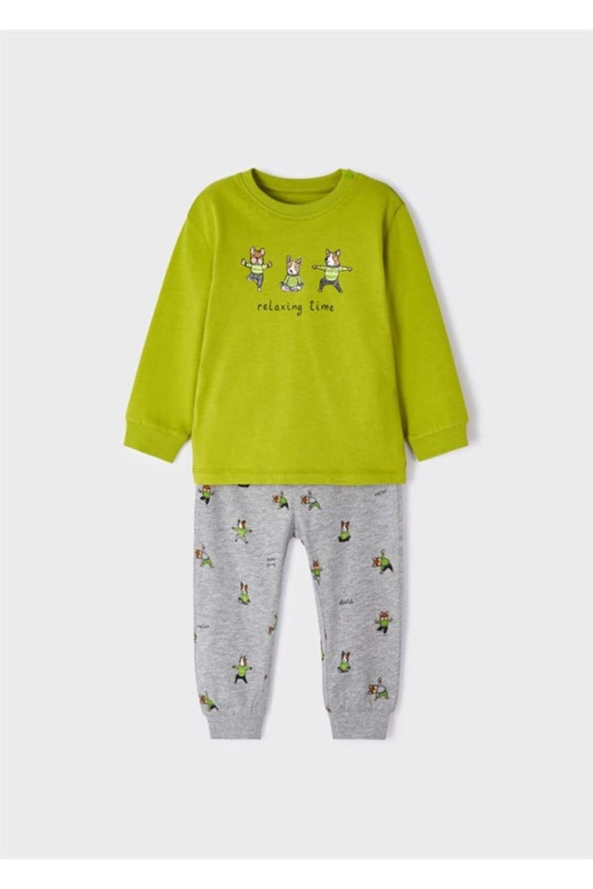 Mayoral Erkek Bebek Çantalı Pijama Takımı