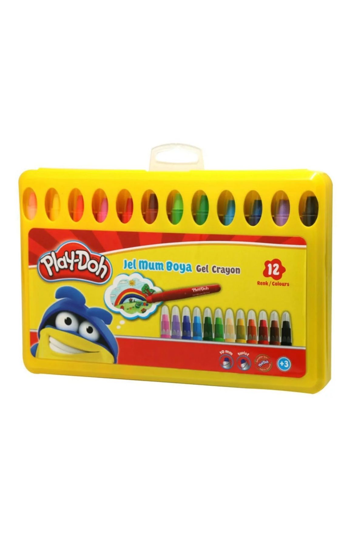 Play Doh Play-doh 12 Renk Jel Crayon Mum Boya Cr014