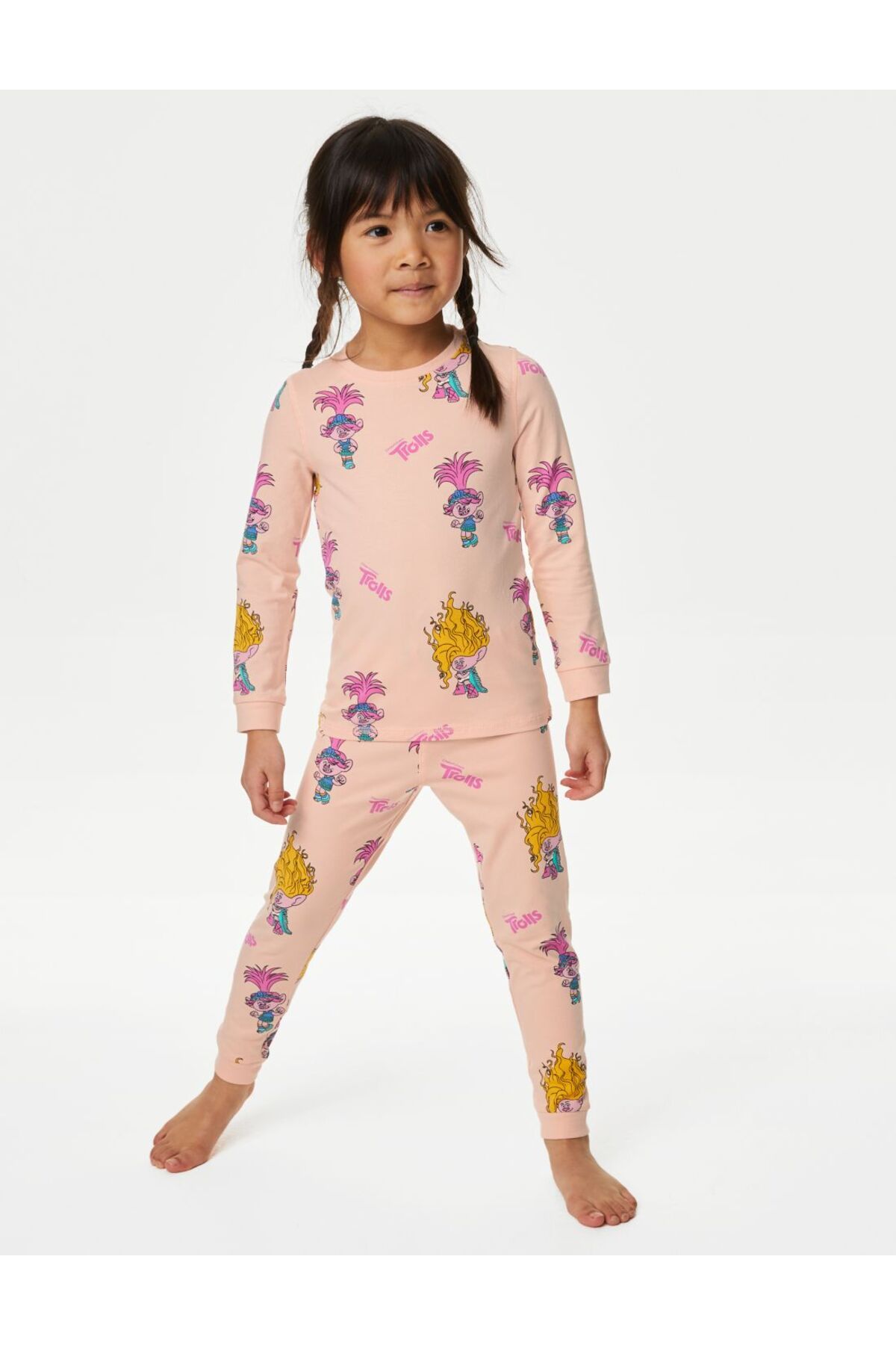 Marks & Spencer Trolls™ Uzun Kollu Pijama Takımı (1-7 YAŞ)