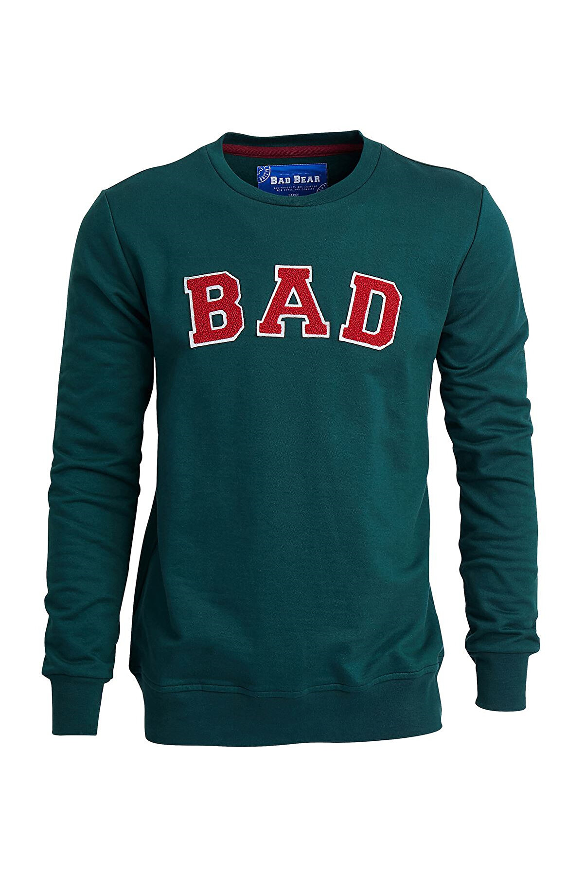 Bad Bear Bad Convex Crewneck Yeşil Erkek Sweatshirt