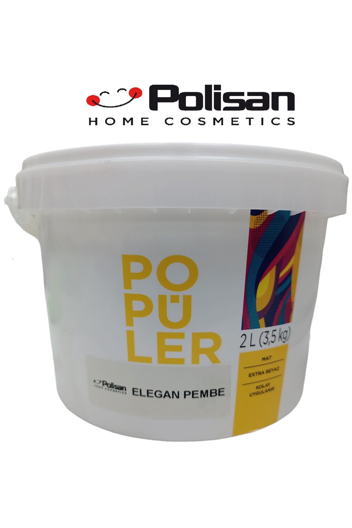 Polisan Popüler Ekonomik Fiyatlı İç Cephe Duvar ve Tavan Boyası 3.5 Kg Elegan Pembe