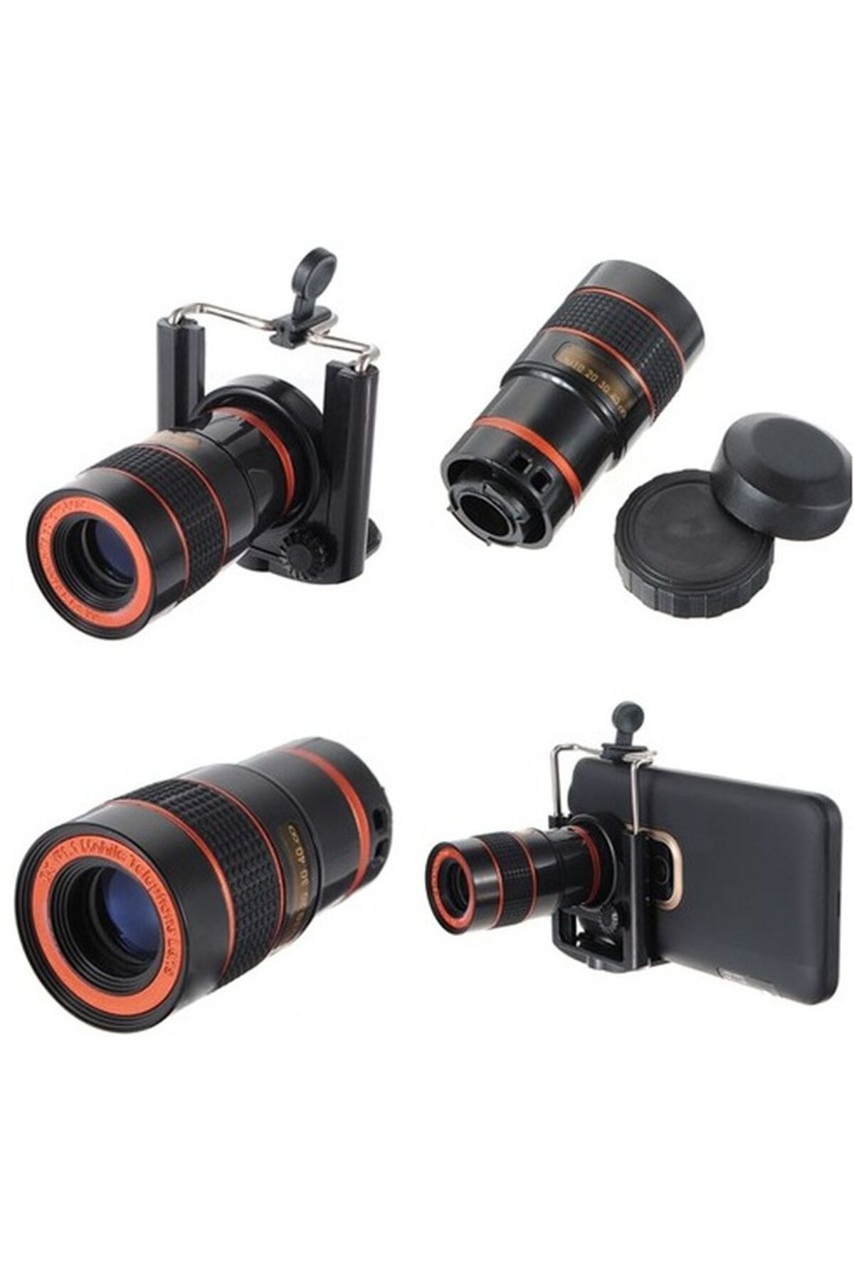 Skygo 8X18 Zoom Teleskop Telefon Kamera Lensi Mini El Dürbünü