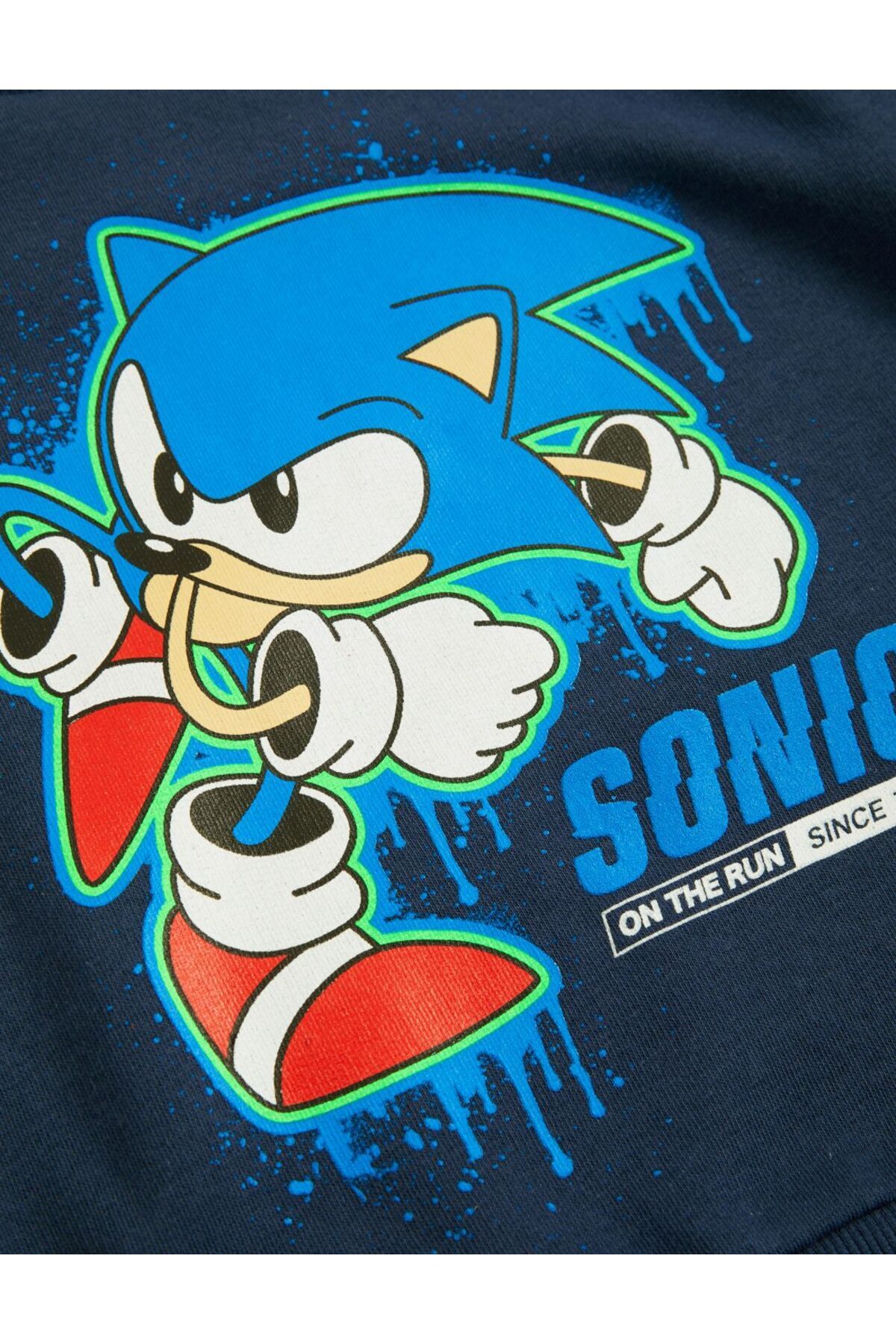 Marks & Spencer Sonic the Hedgehog™ Yuvarlak Yaka Sweatshirt (2-7 Yaş)