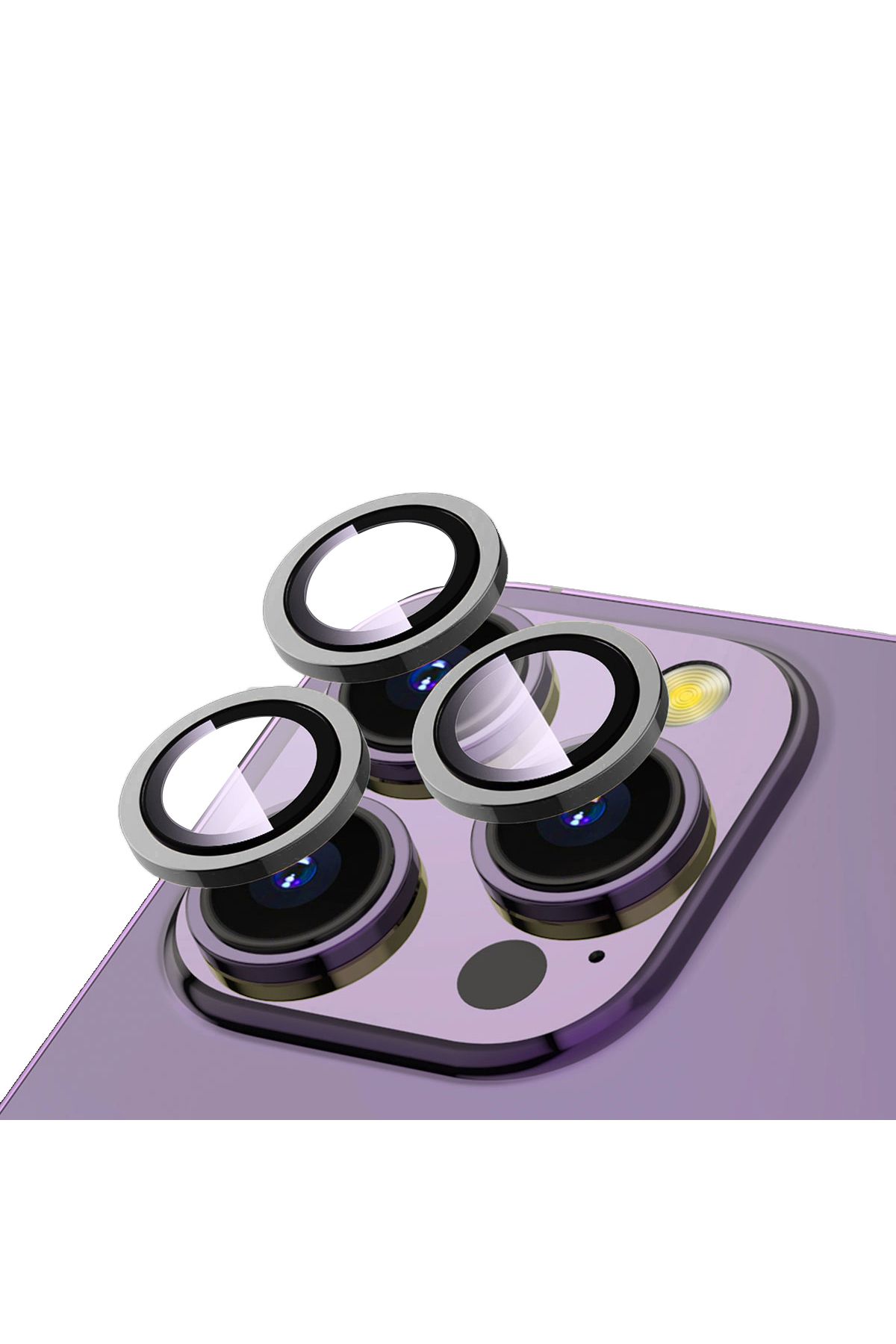 Genel Markalar iPhone 15 Pro Uyumlu BLT CL-12 Premium Safir Parmak İzi Bırakmayan Anti-Reflective Kamera Lens
