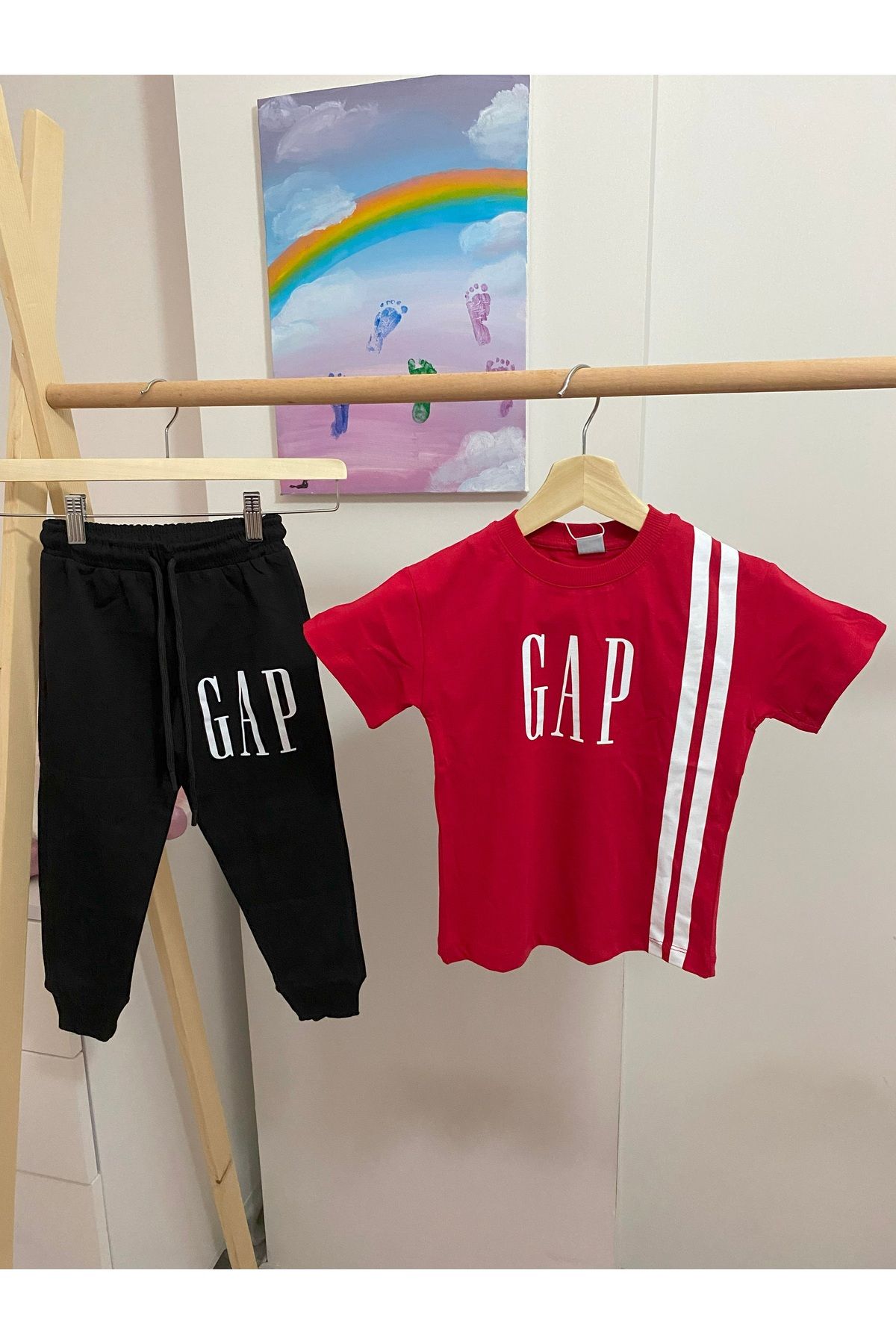 GAP Yazlık Takım / Gap Baby Erkek Çocuk Yazlık Takım / Erkek Çocuk Çizgili Yazlık Takım