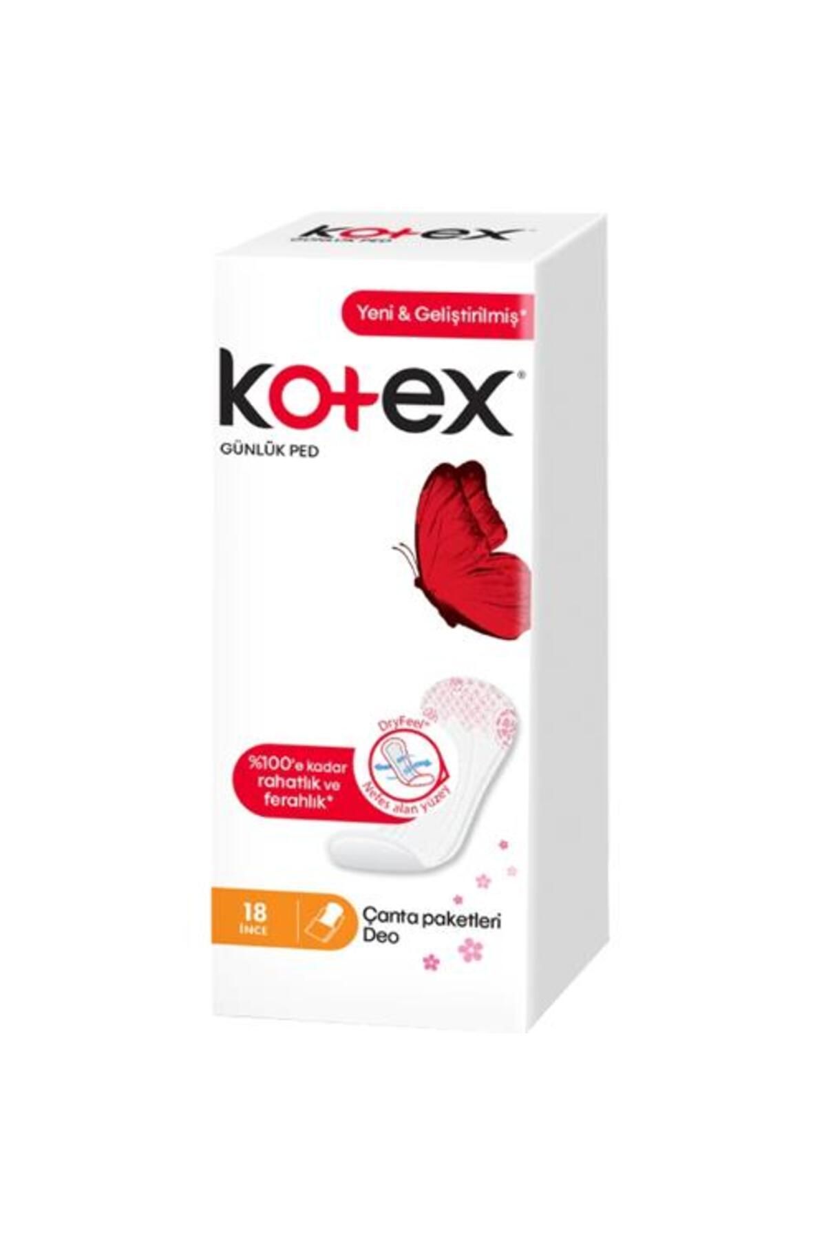 Kotex Ince Günlük 18 Lı Ped Parfümlü