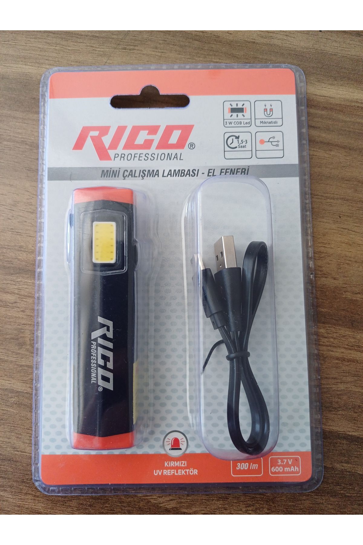 Rico mini çalışma lambası - el feneri rc0032