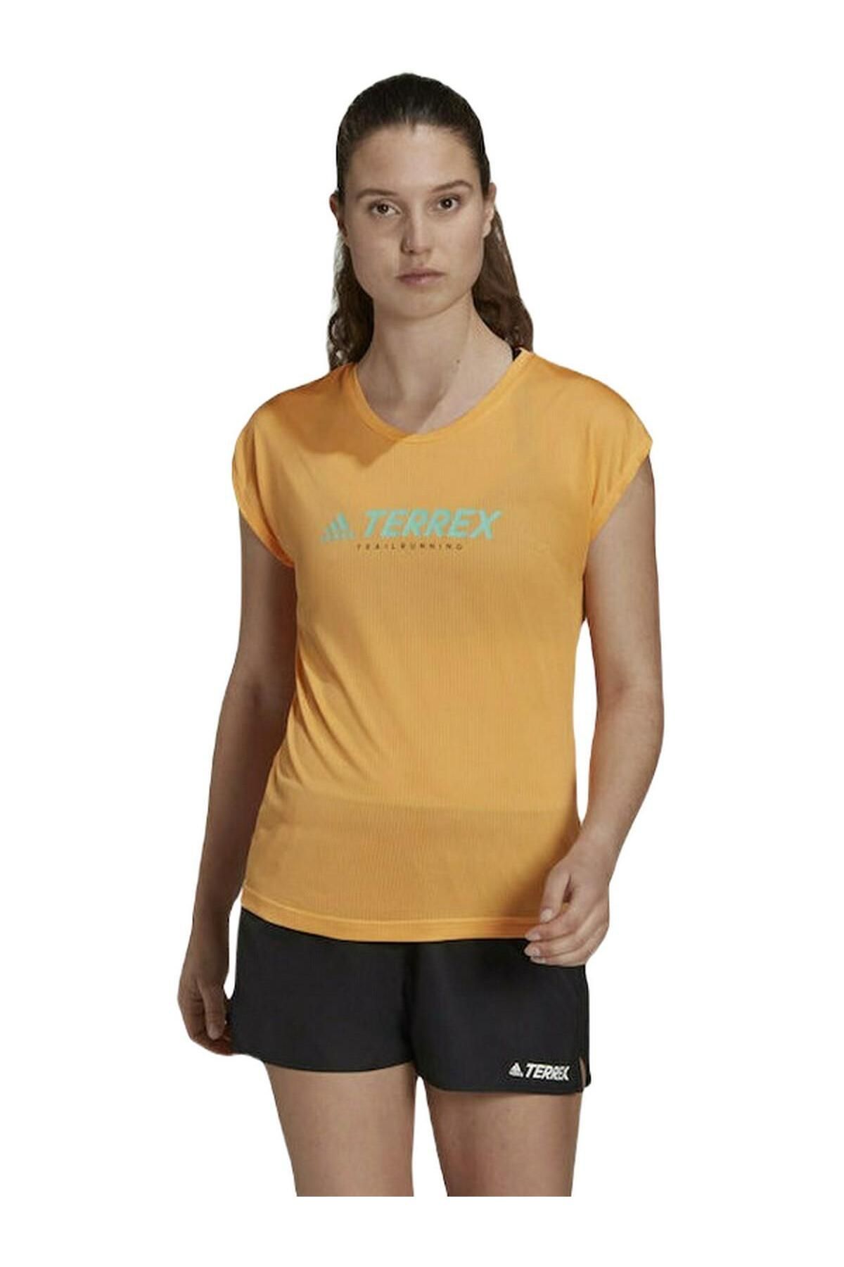 adidas GP4514 W Trail Logo T Kadın Spor Tişört