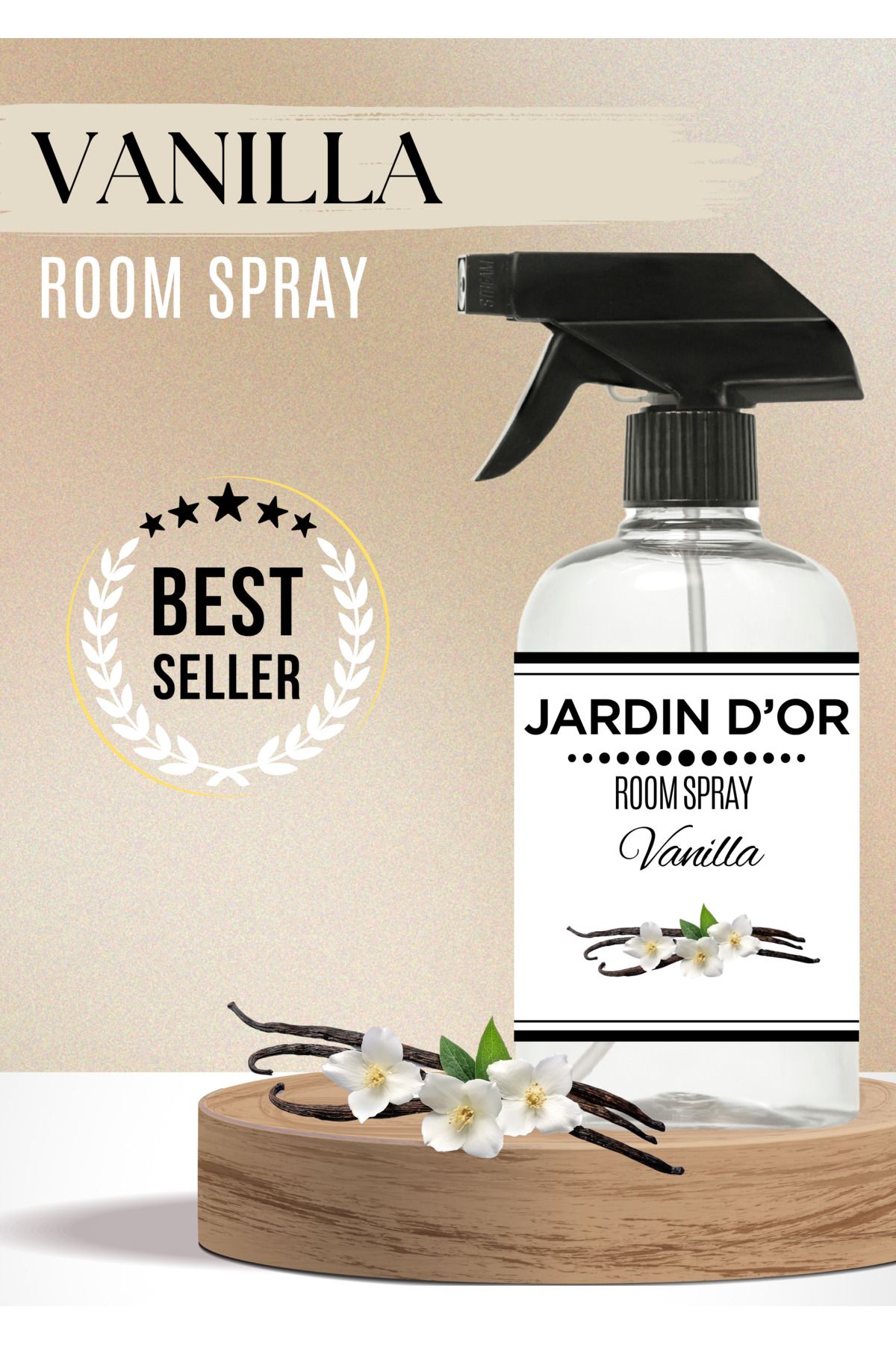 JARDIN D'OR Vanılla Room Spray Vanilya Oda Spreyi 500 ml Oda Kokusu 8681529300547