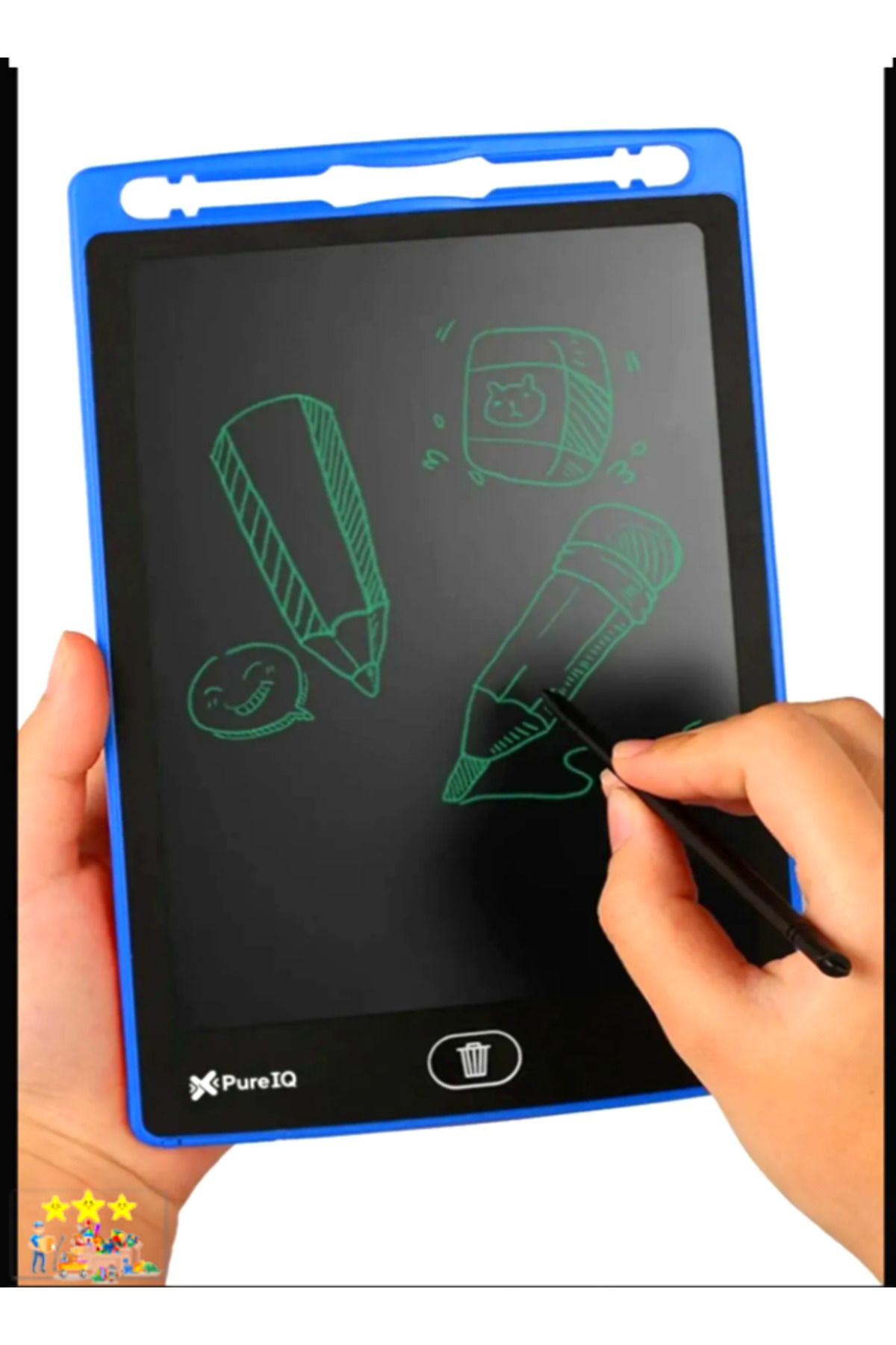 JOCONİ Grafik Digital Çocuk Yazı Çizim Tableti Lcd 8.5 Inc Ekranlı Bilgisayar Kalemli Eğitici Oyuncaklar
