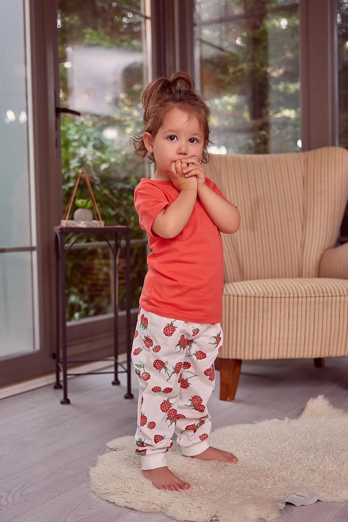 Zeyland Kız Çocuk Kısa Kollu Pijama Takımı