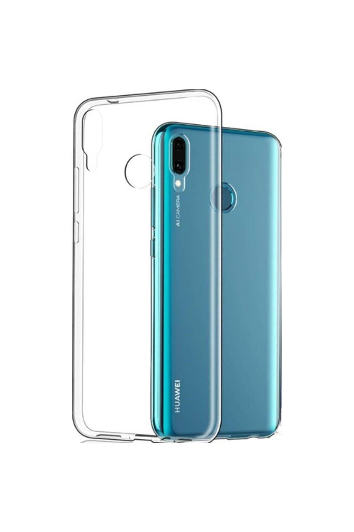 Nettech Huawei Y9 Prime 2019 Uyumlu Lüx Seri Kamera Korumalı Arka Koruma Kılıf - Şeffaf