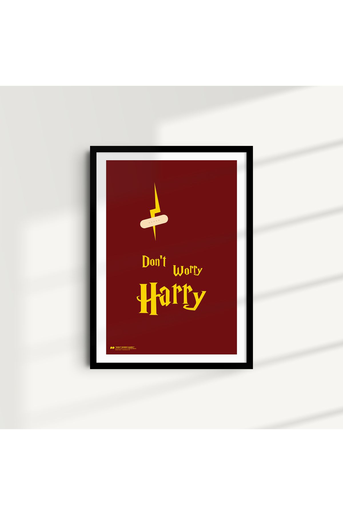 Presto Harry Potter Temalı, Çerçeveli Duvar Dekorasyonu Poster Tablo, Siyah Lamine Çerçeveli 35x50cm