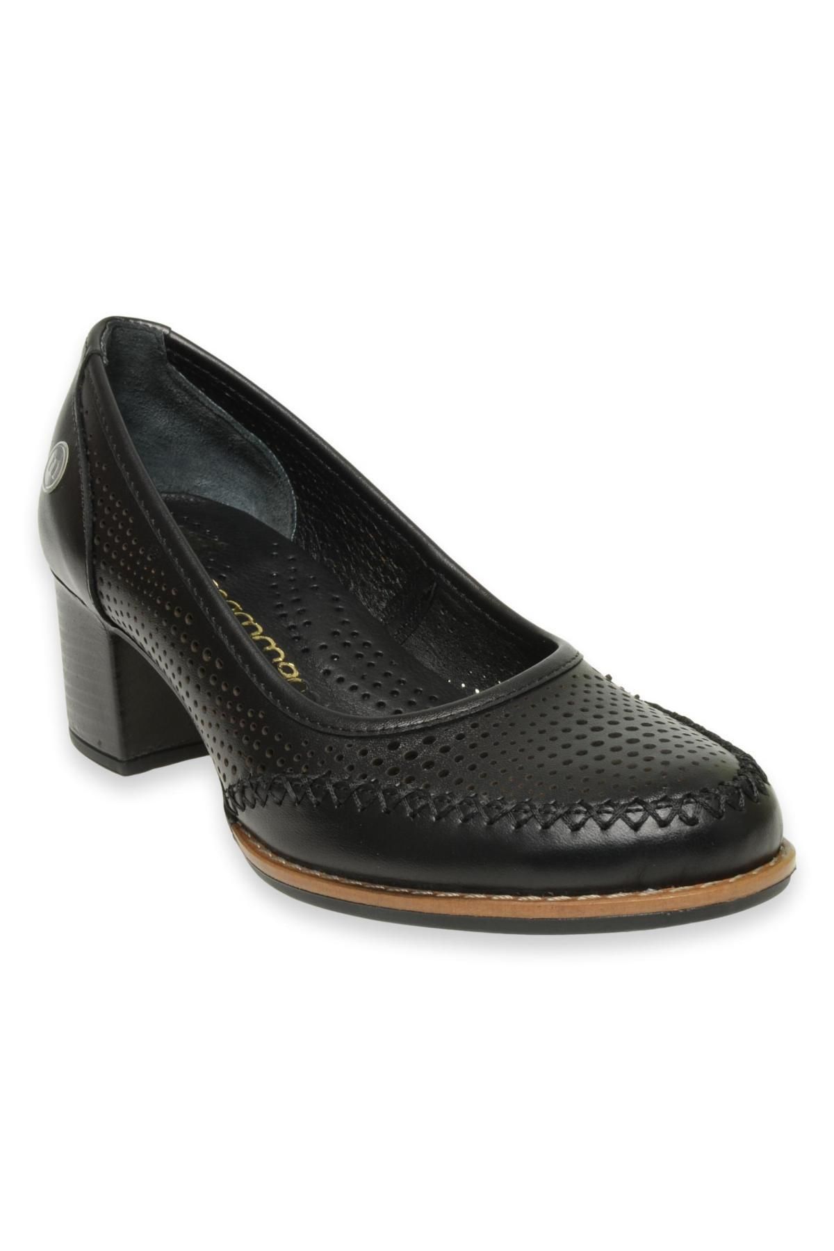 Mammamia D24Ya-635Z Topuklu Siyah Kadın Ayakkabı