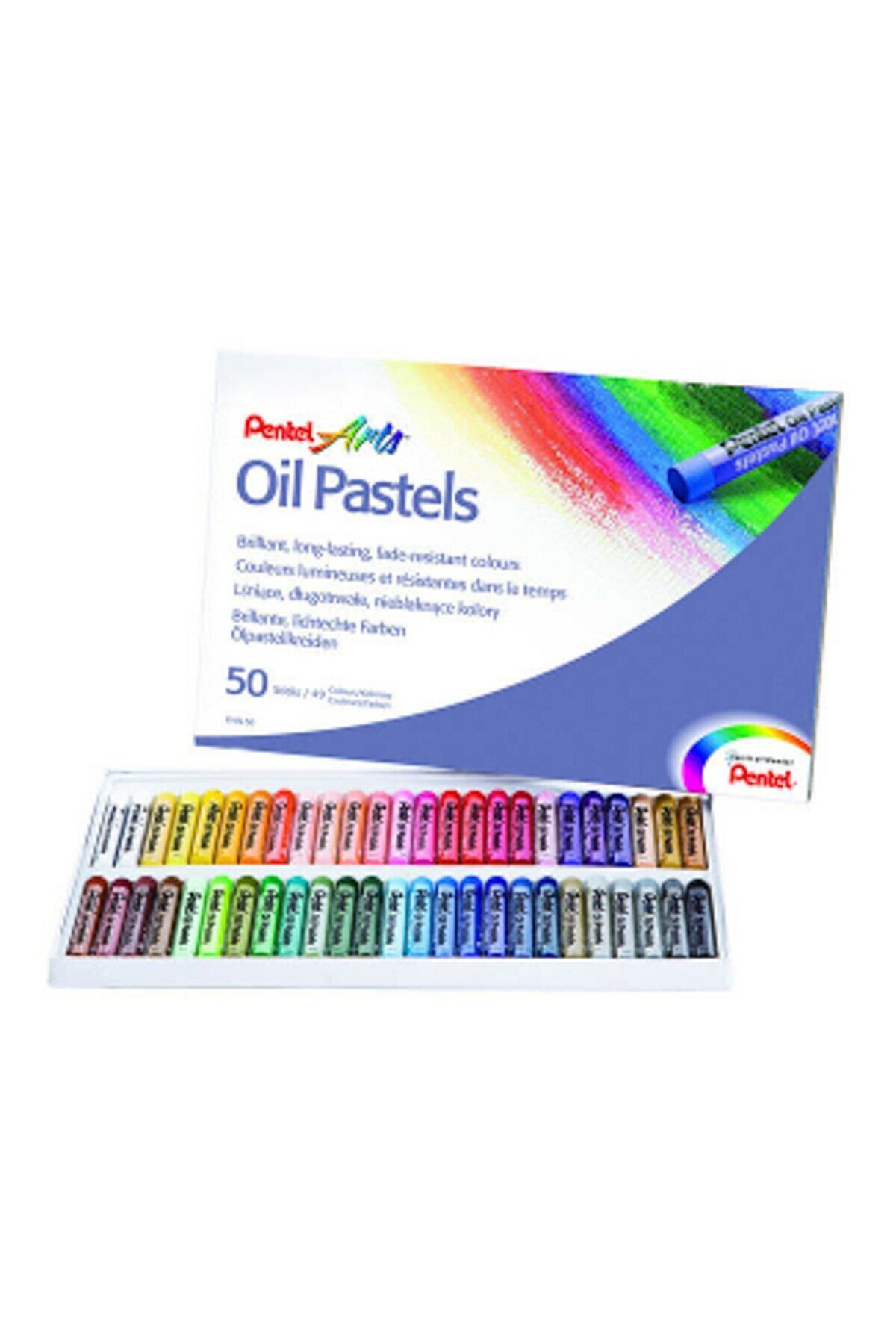 Pentel Arts Yağlı Pastel Boya - 50 Renk / Yphn50