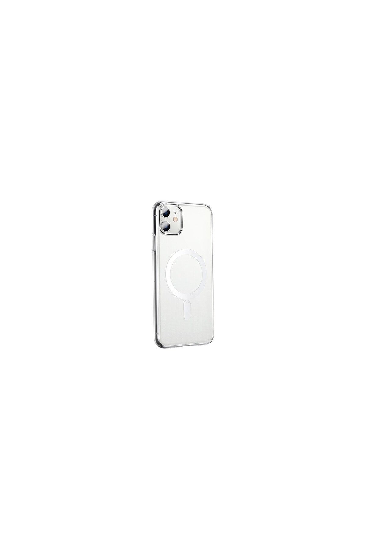 sommeow Baseus Crystal Iphone 11 Magsafe Silikon Kılıf Tempered Ekran Koruyucu Set Arjt000802