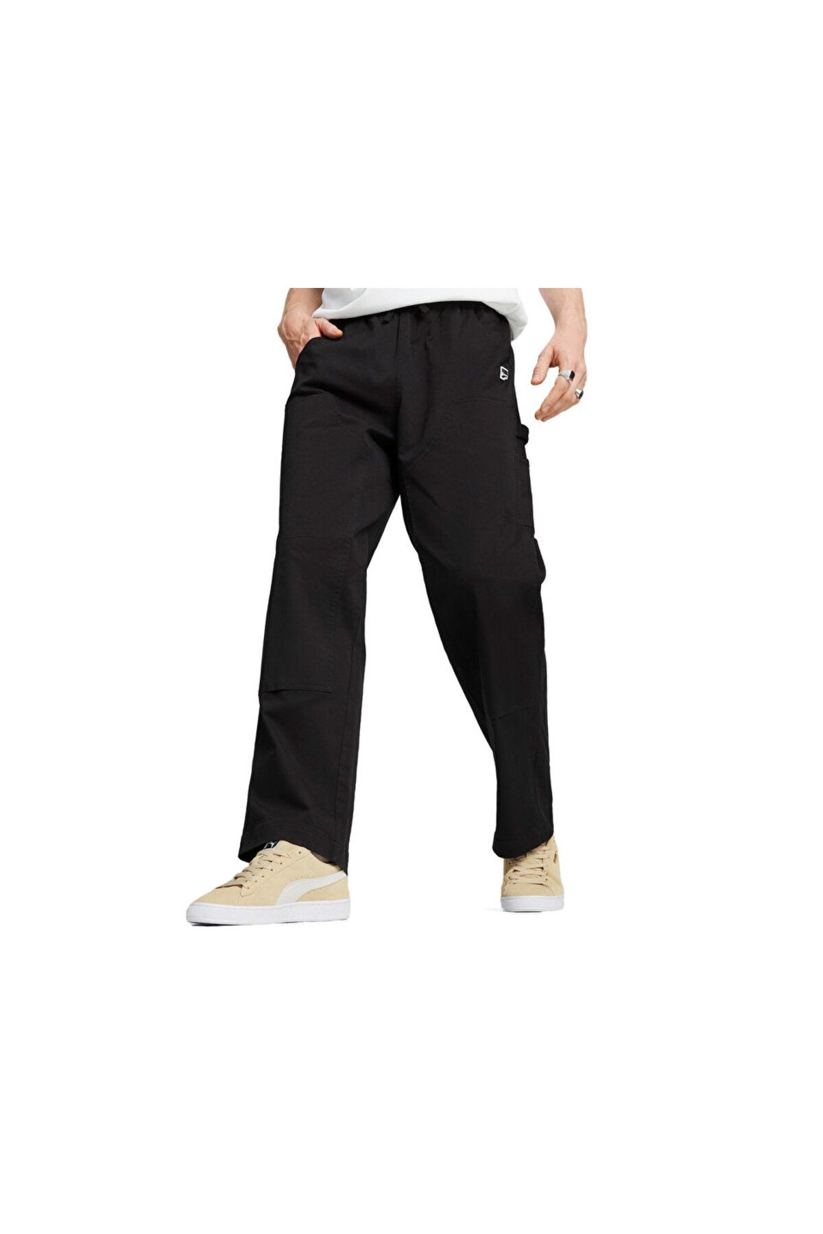 Puma Downtown Double Knee Pants Erkek Günlük Pantolon 62436801 Siyah