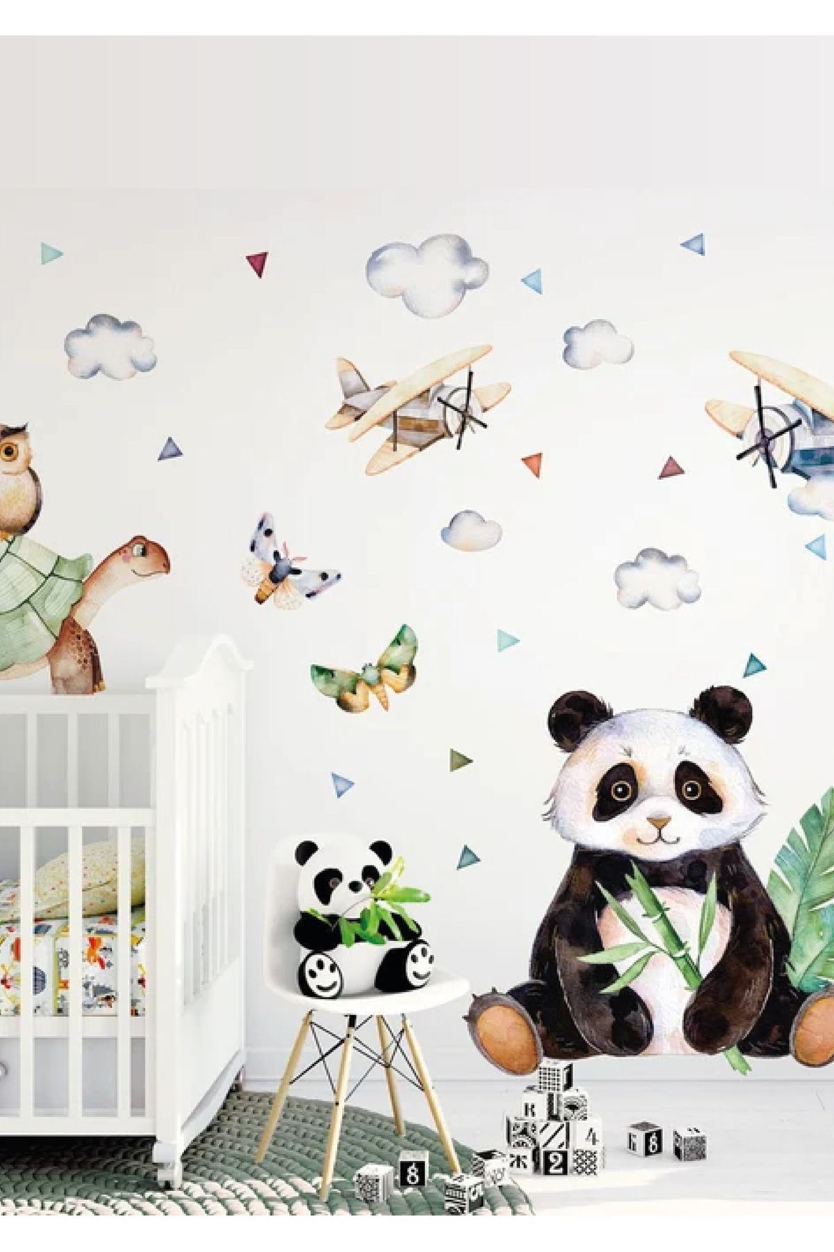 WALLHUMAN Pandanın Tropikal Ormanı Çocuk Odası Duvar Stickerı