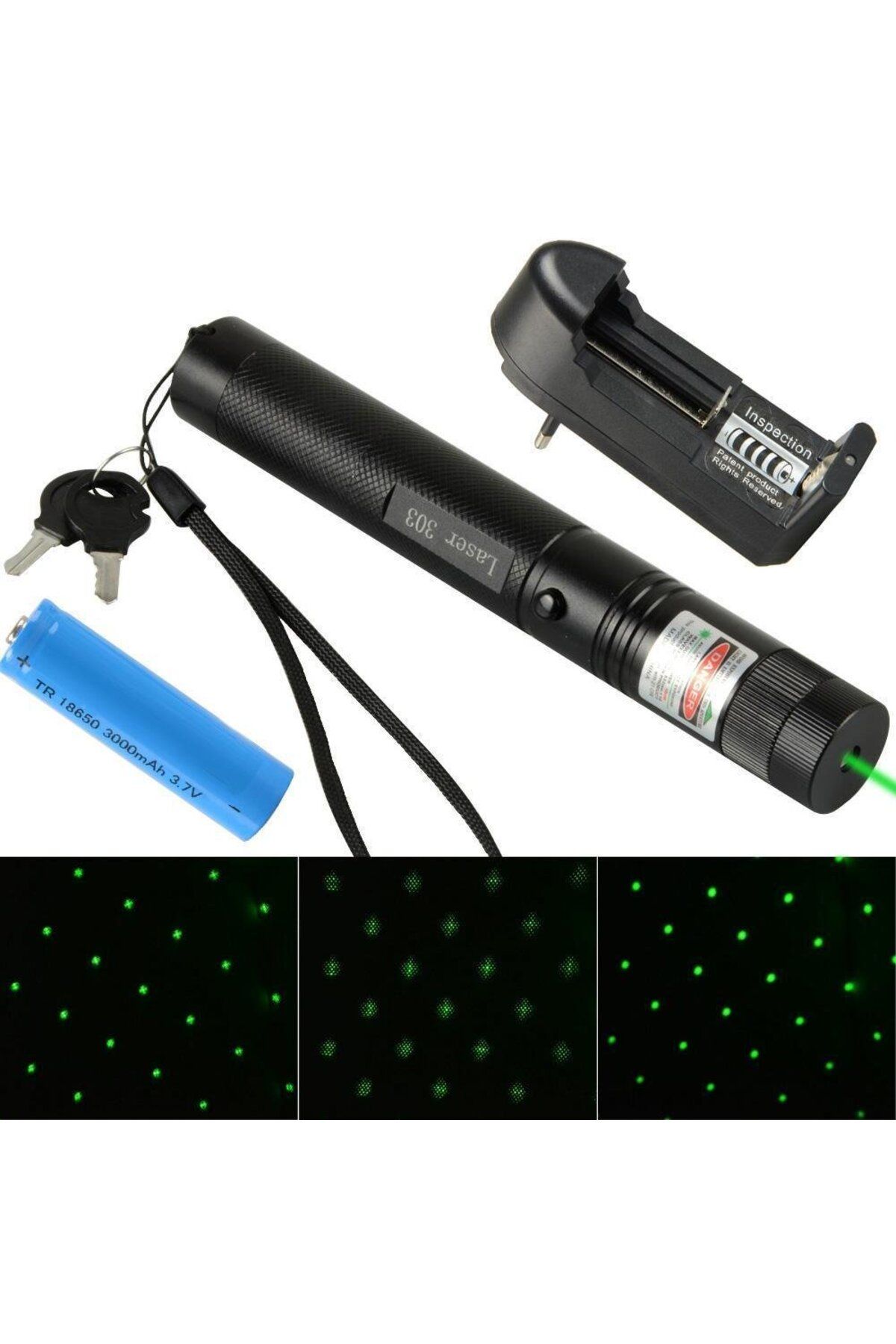 Coghlans Hy-303 Laser Pointer (Yeşil lazer)