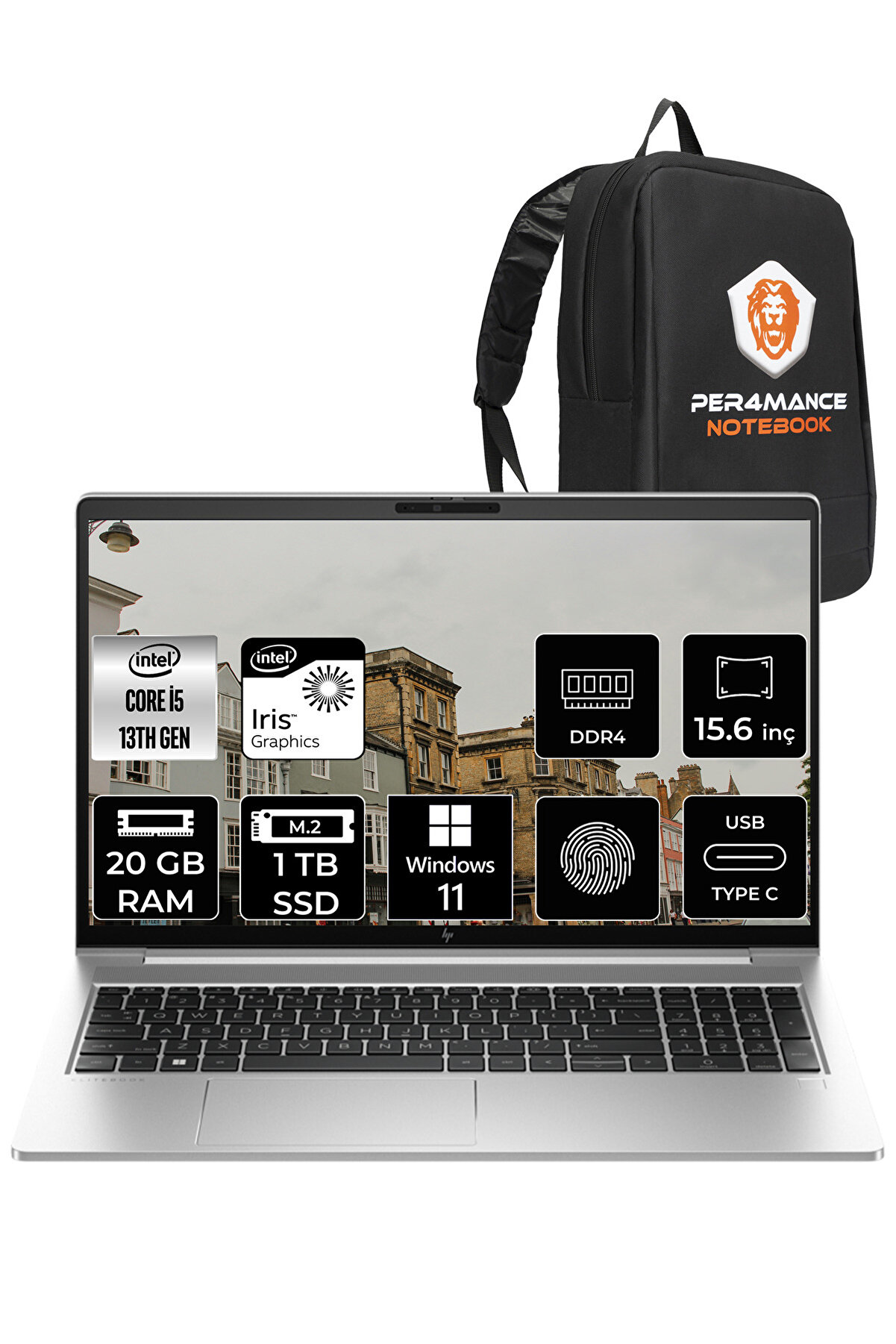 Elitbook 650 G10 i5 1335U 20GB RAM 1TB SSD 15.6'' FHD W11HOME 725N9EA _56 PER4 ÇANTA