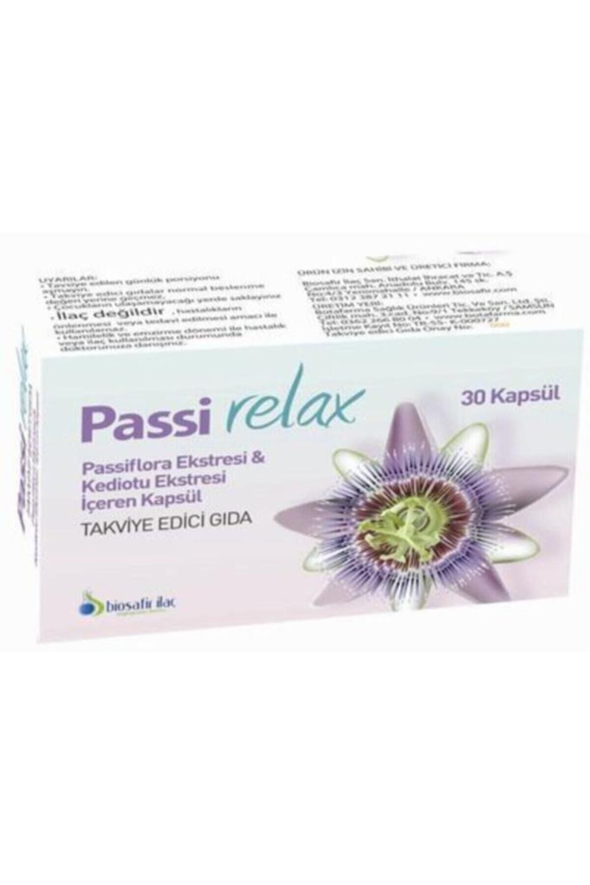 Passirelax Passi Relax Passiflora & Valerian Ekstresi 30 Kapsul