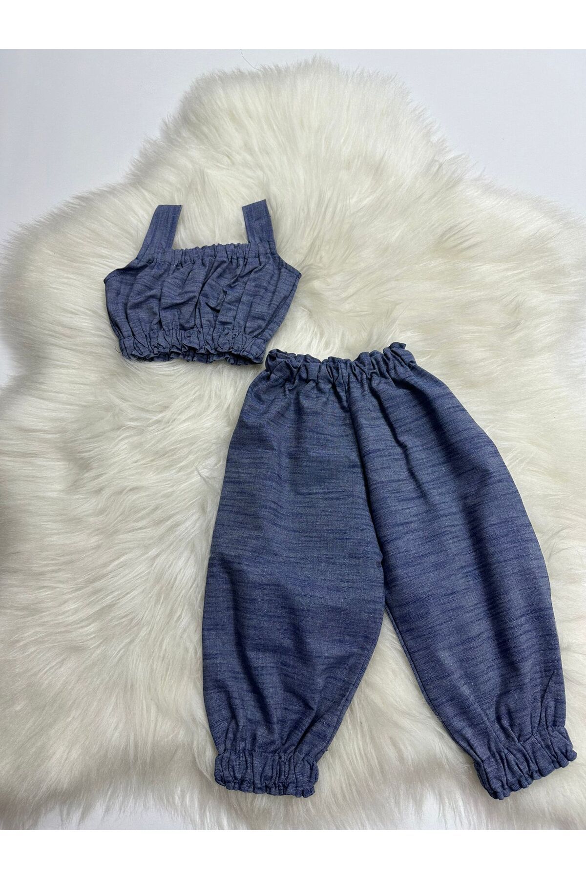 Moda Lina Kot Crop Pantolon Takım